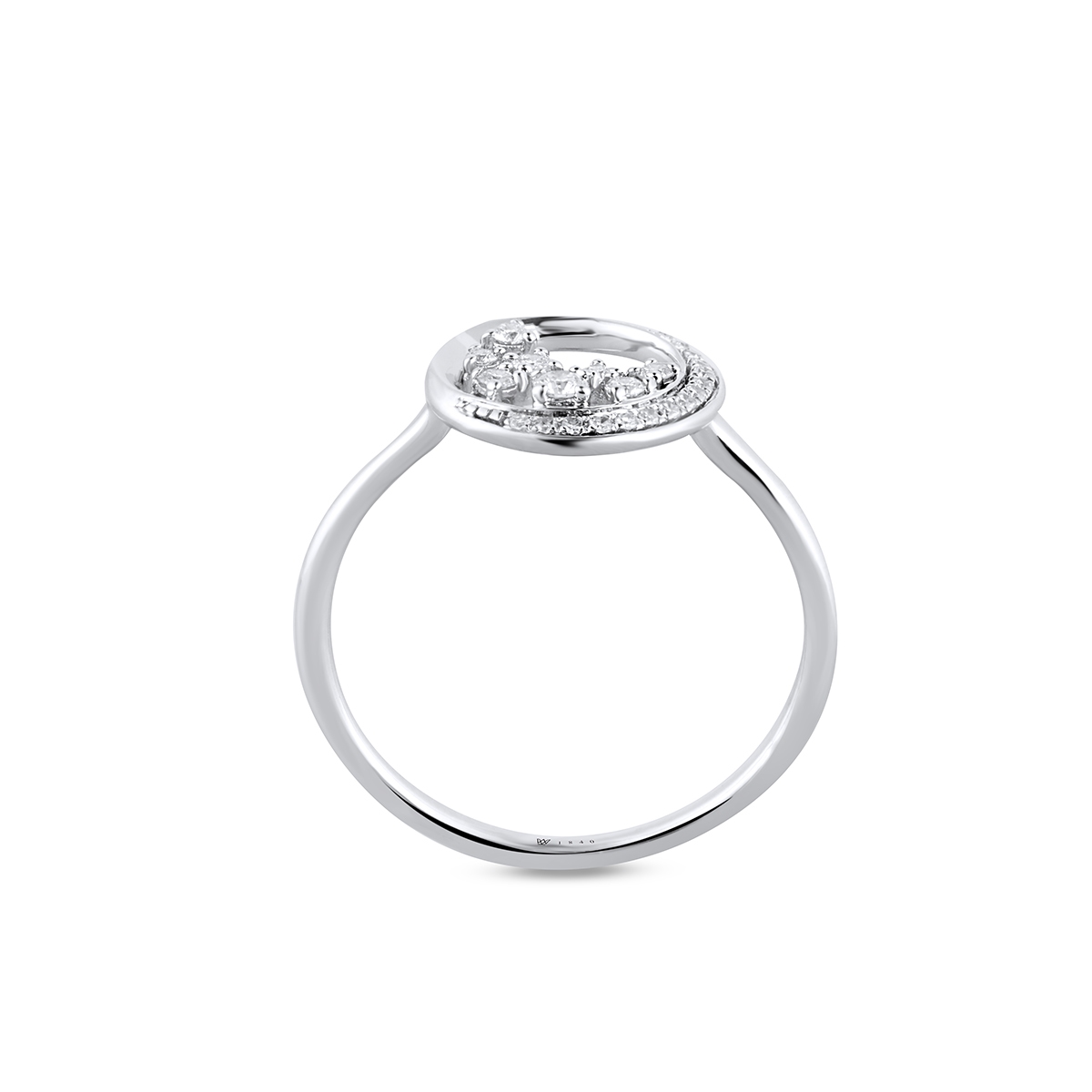 Pierścionek złoty z diamentami Galaktyka