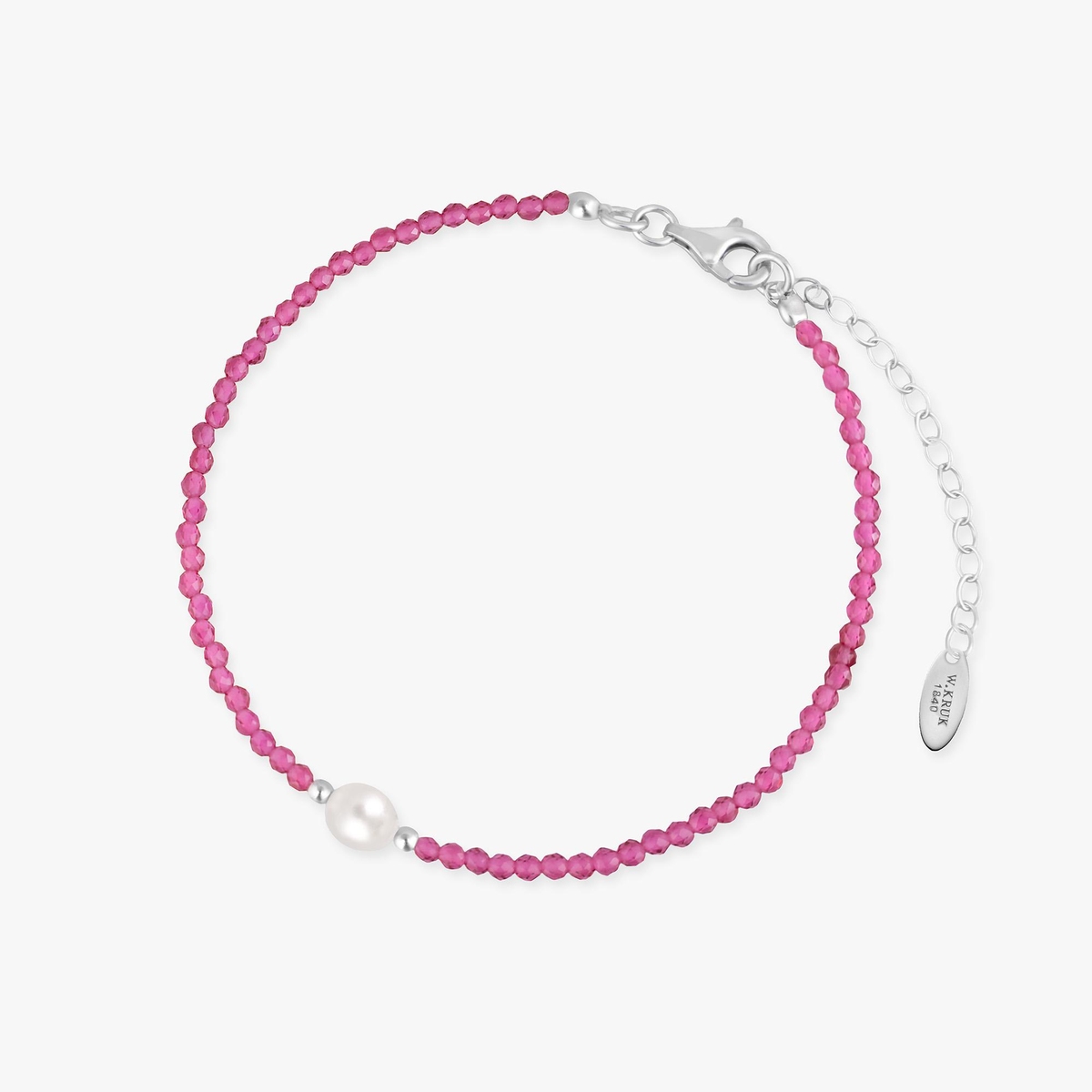 Bransoletka srebrna z perłą