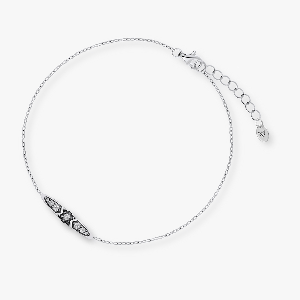 Bransoleta srebrna Royal Star