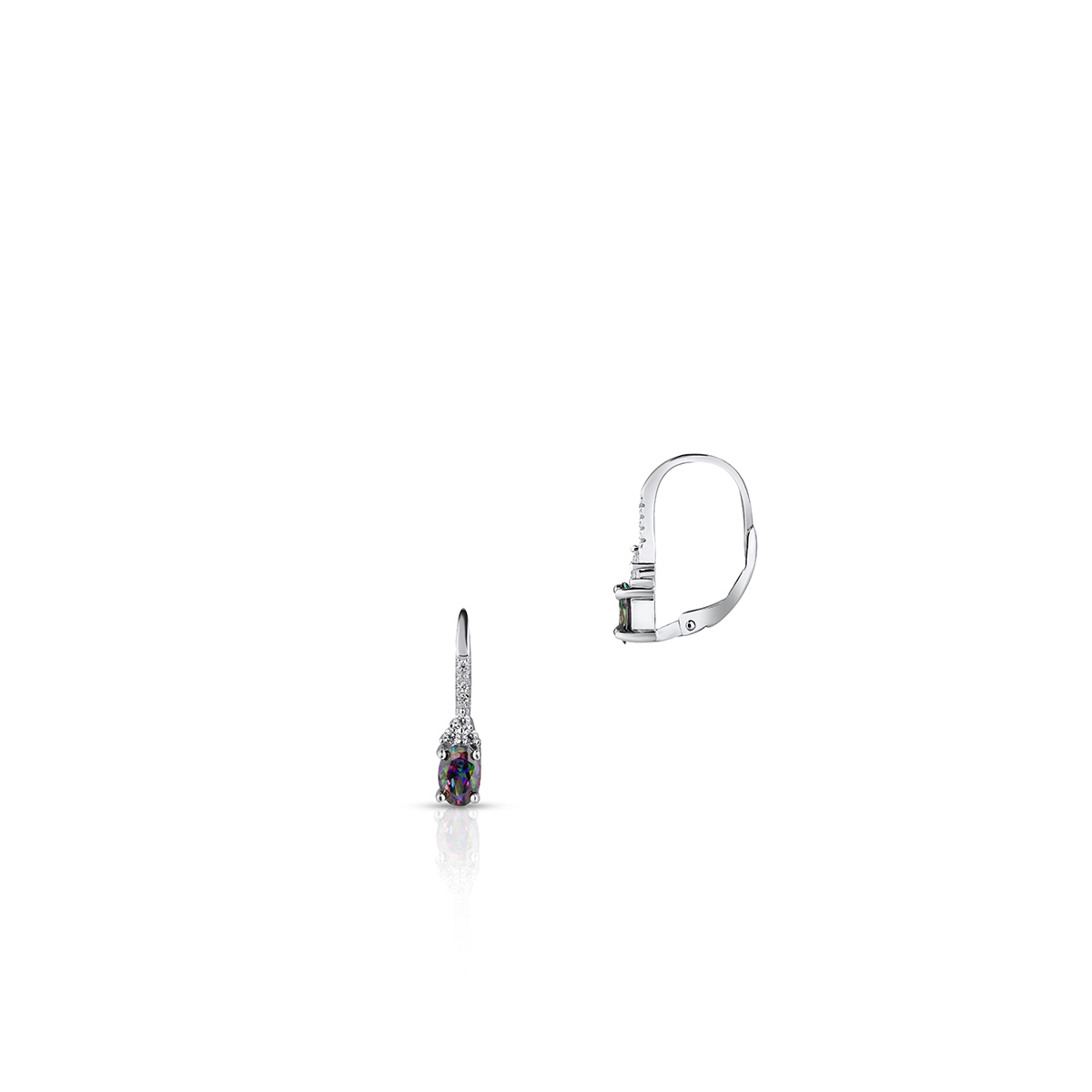 Kolczyki srebrne z cyrkoniami