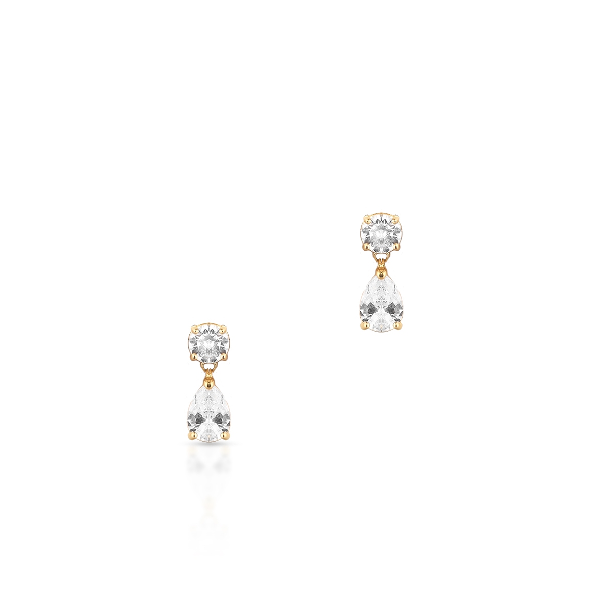 Kolczyki złote z cyrkoniami Ceremonials