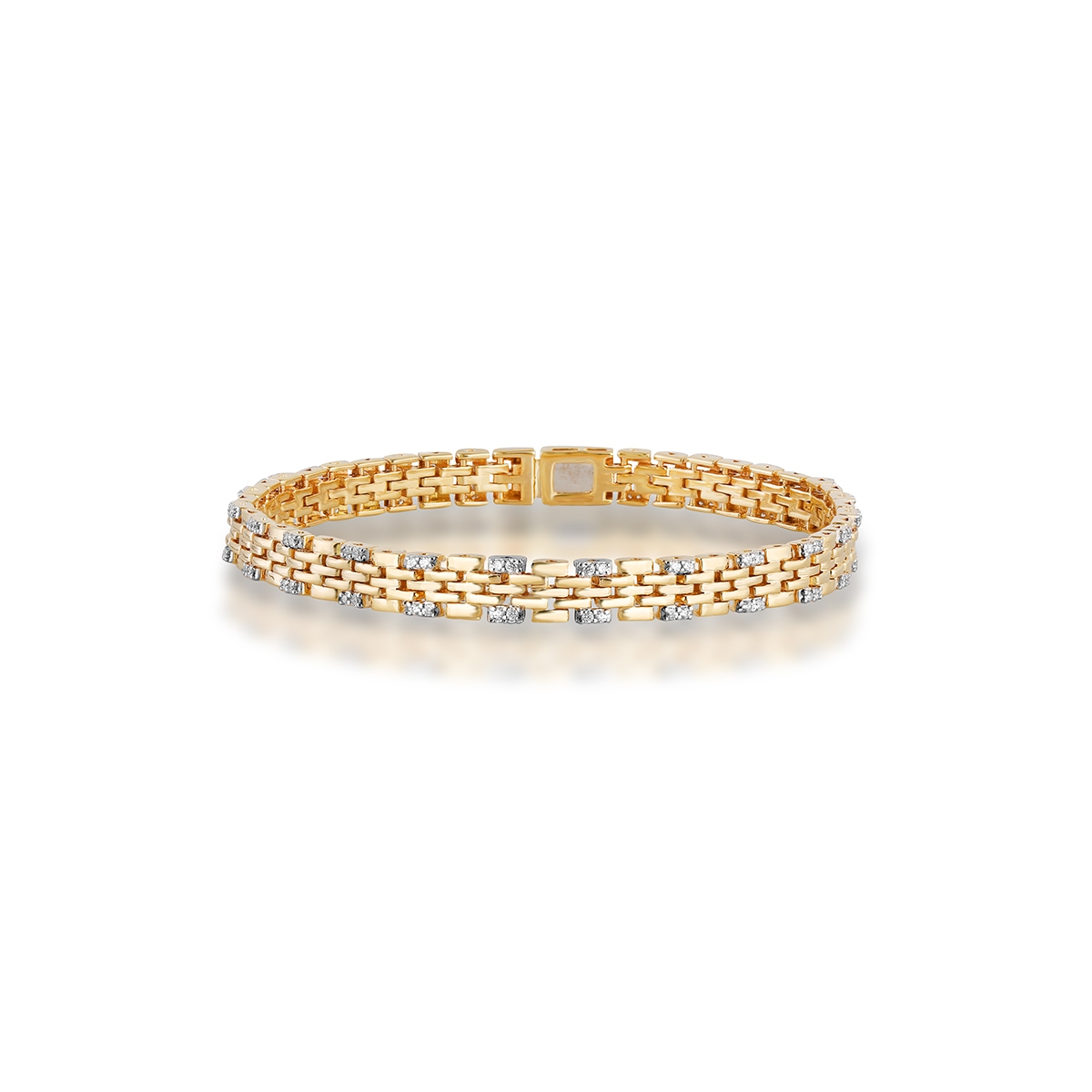 Bransoleta złota z brylantami