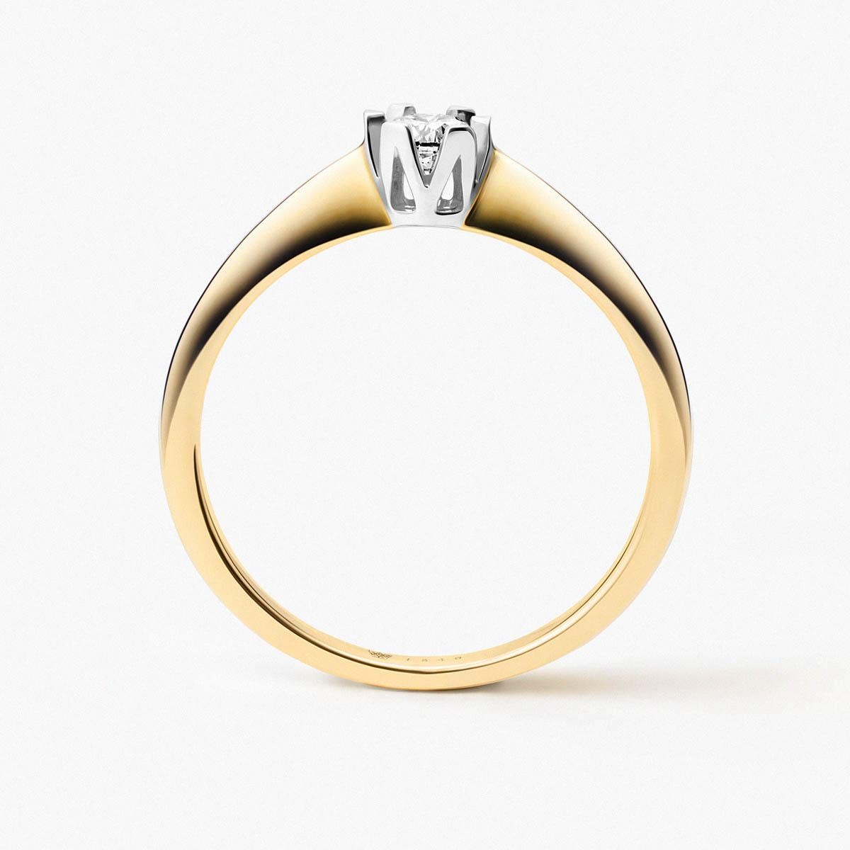 Pierścionek zaręczynowy złoty Jedyny