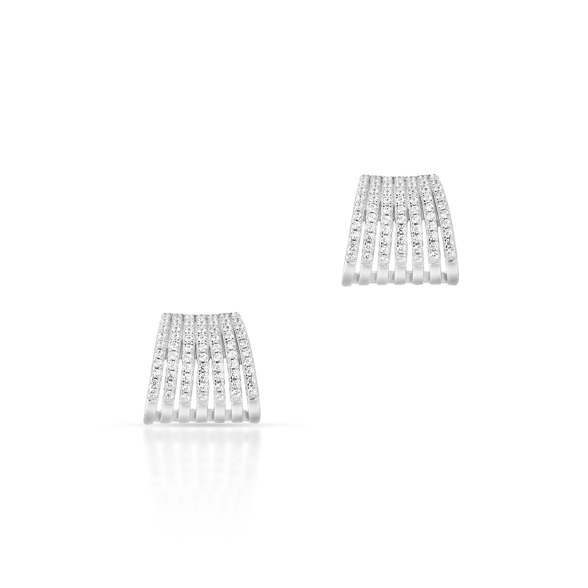 Kolczyki srebrne z cyrkoniami