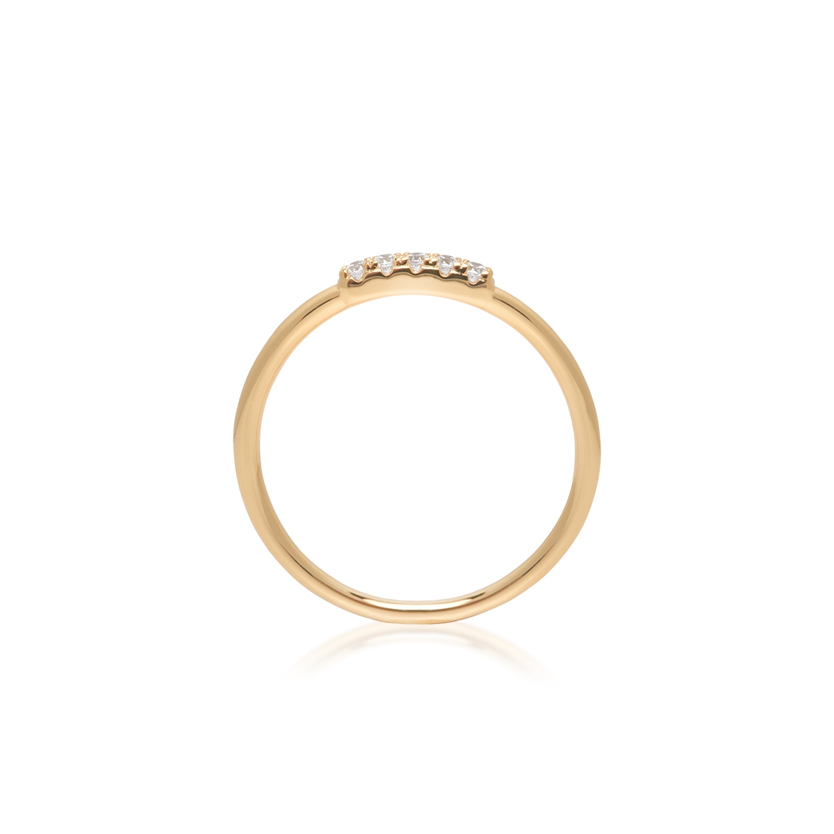 Pierścionek srebrny pozłacany z cyrkoniami