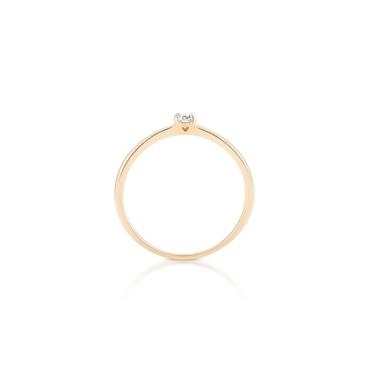 Pierścionek zaręczynowy złoty Szczęśliwy