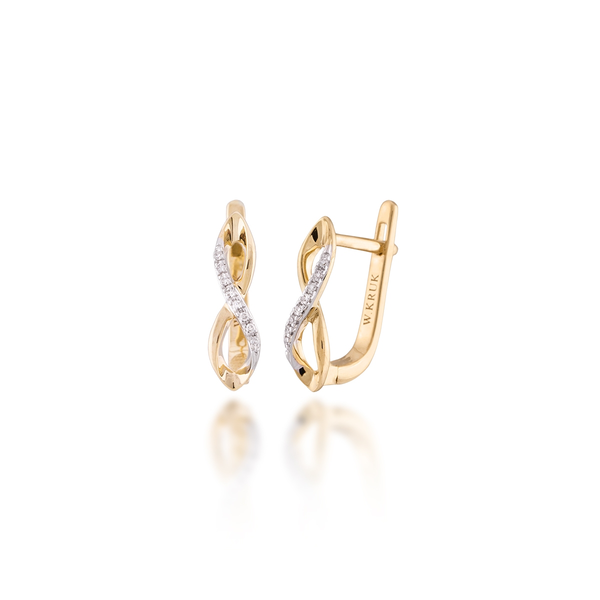 Kolczyki złote Anna Karenina