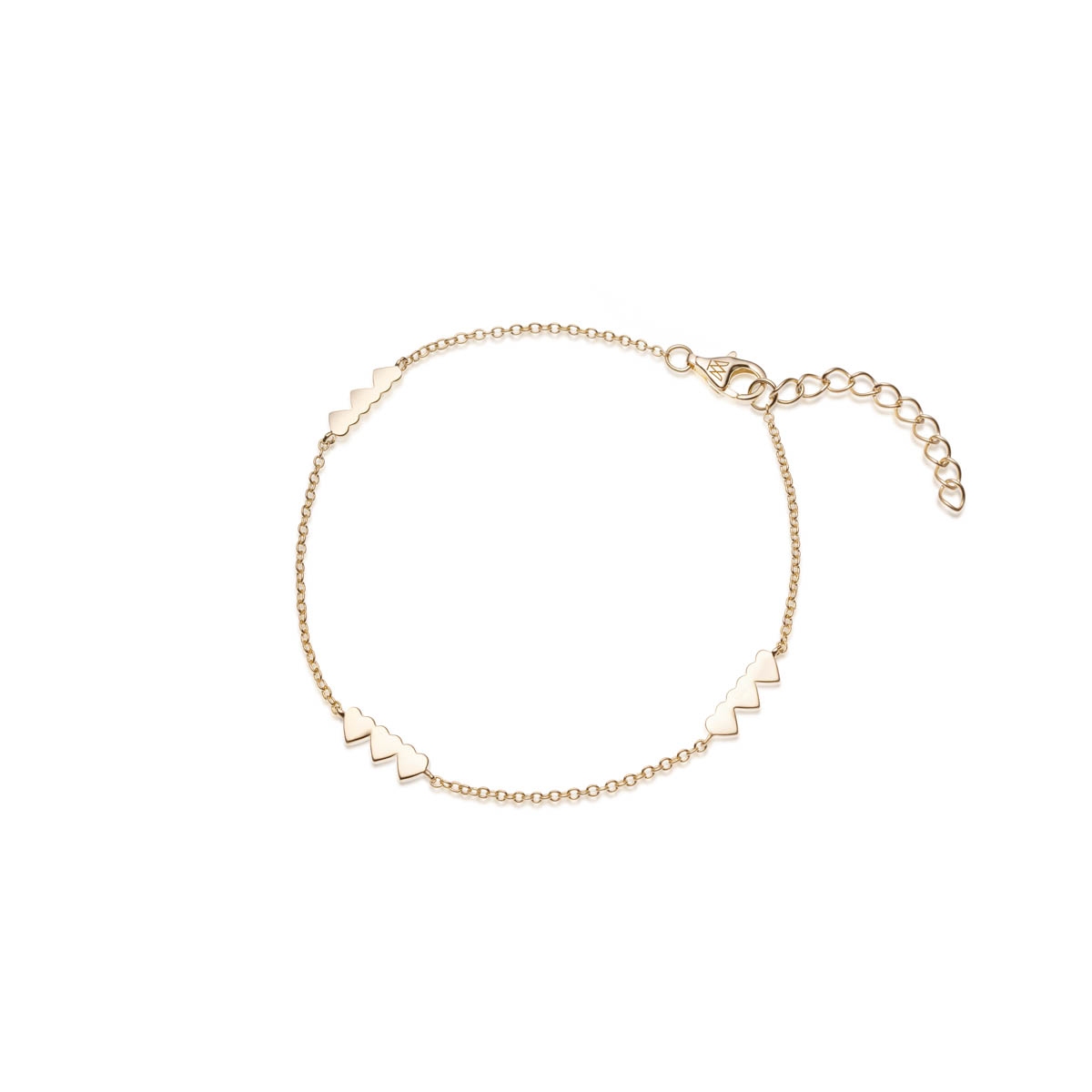 Bransoletka srebrna pozłacana W.KRUK