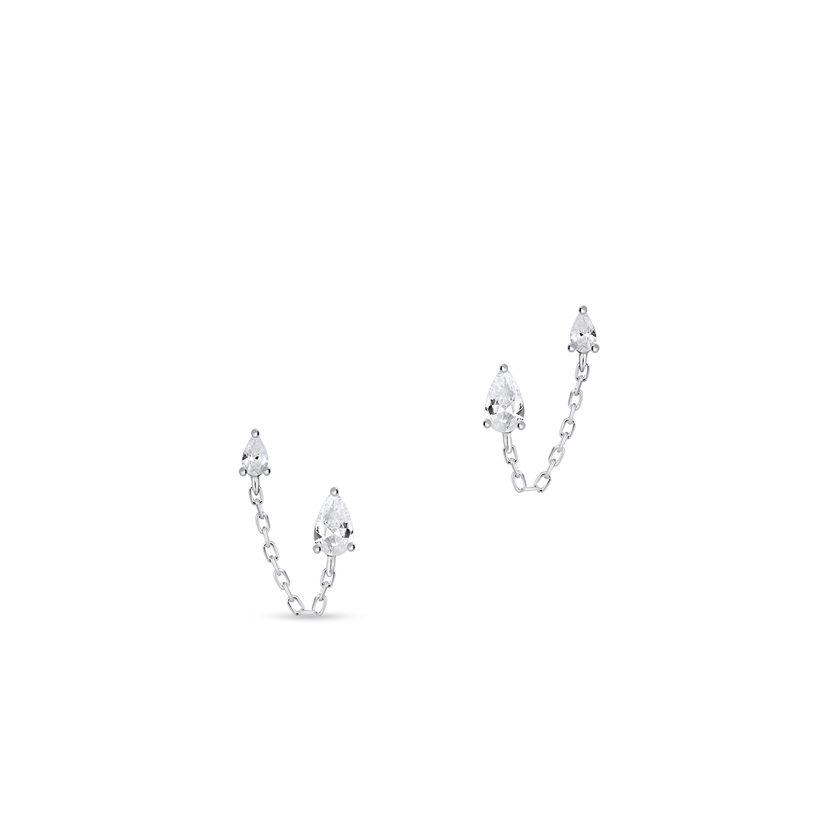 Kolczyki srebrne z cyrkoniami