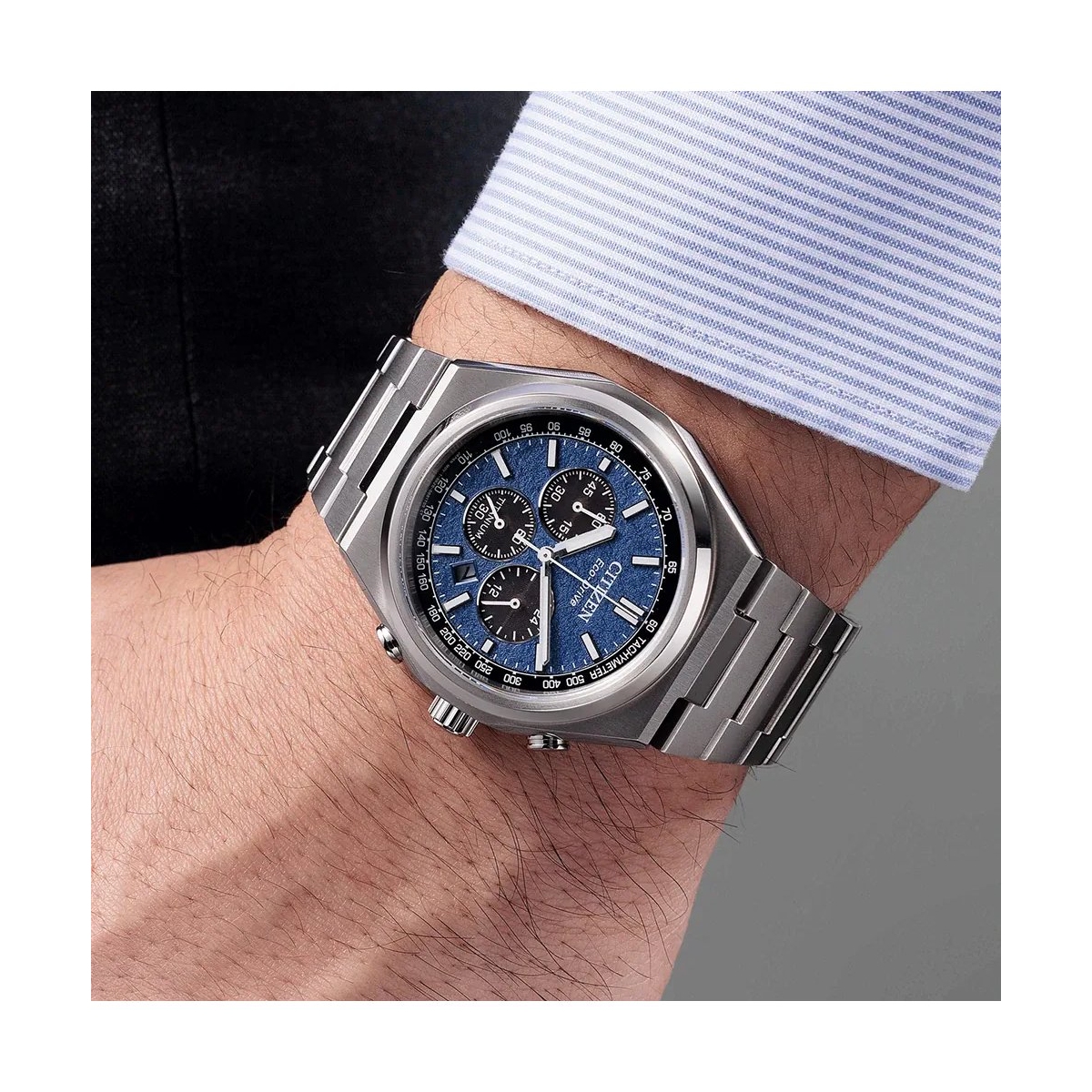 ZEGAREK CITIZEN ZENSHIN SUPER TITANIUM CHRONOGRAPH