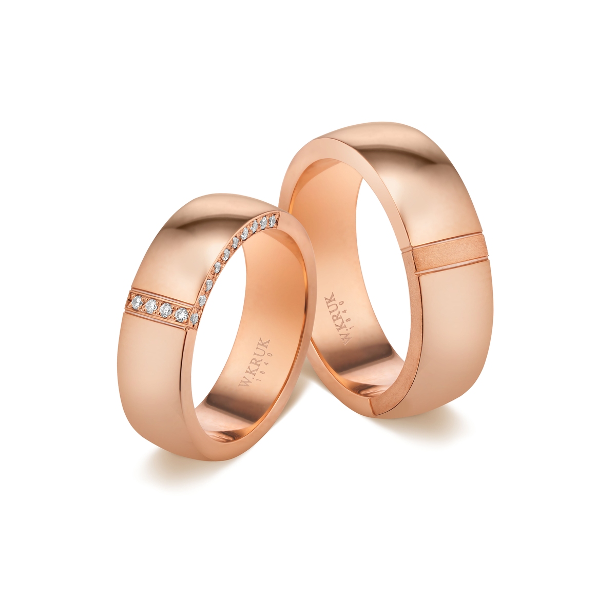 Obrączka złota EDGE damska