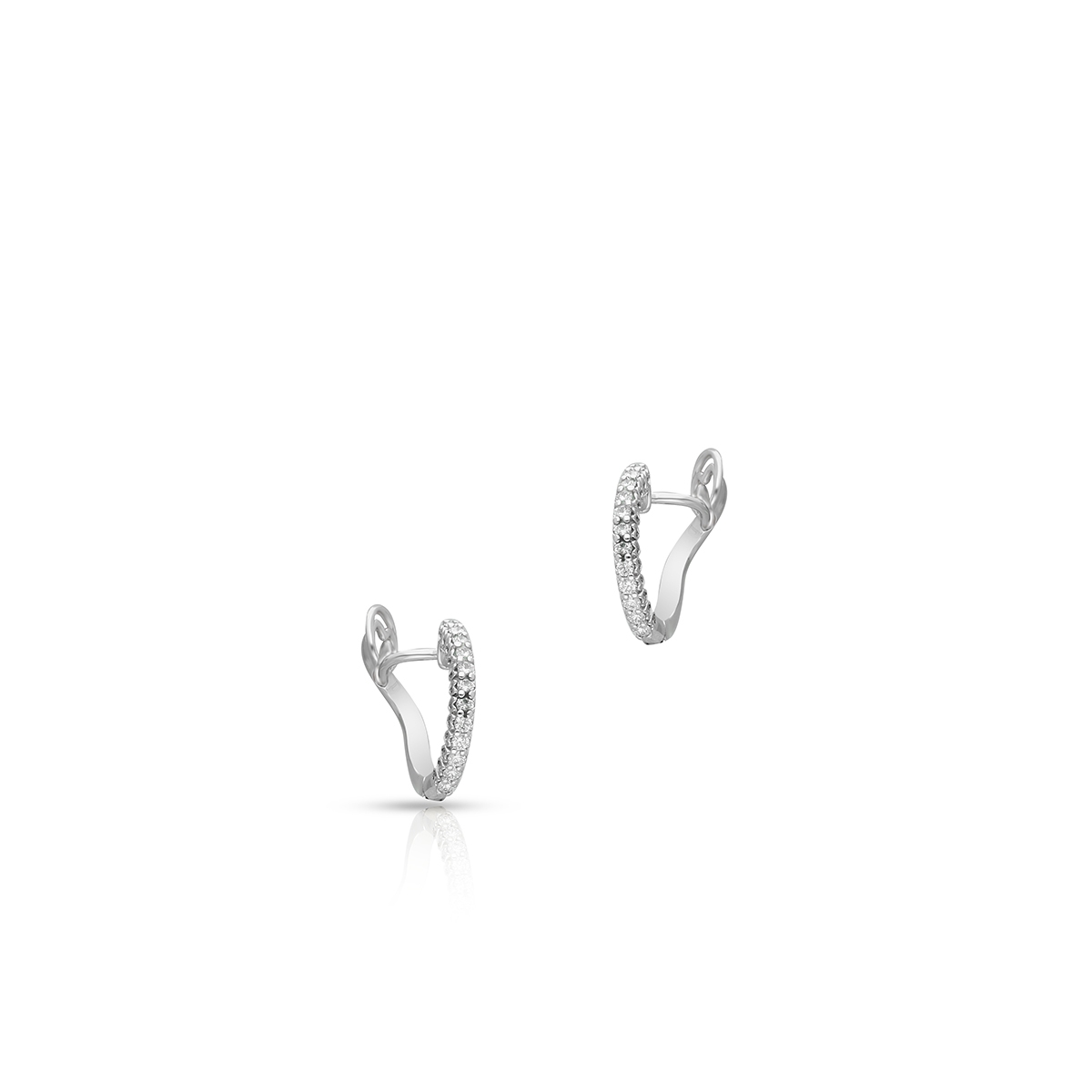 Kolczyki białe złoto RECARLO