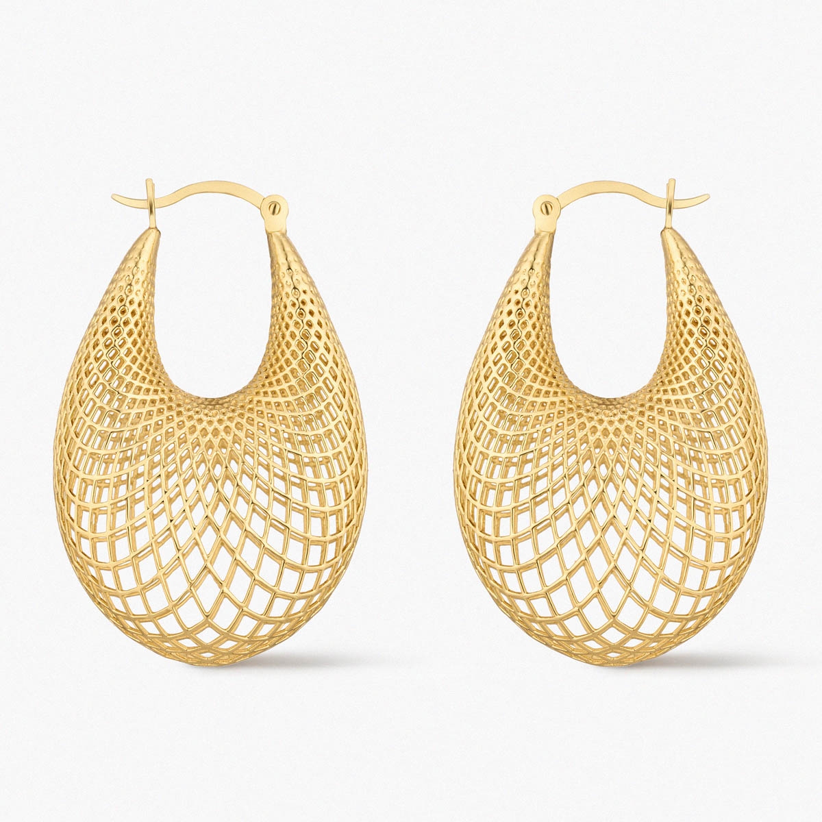 Kolczyki srebrne pozłacane