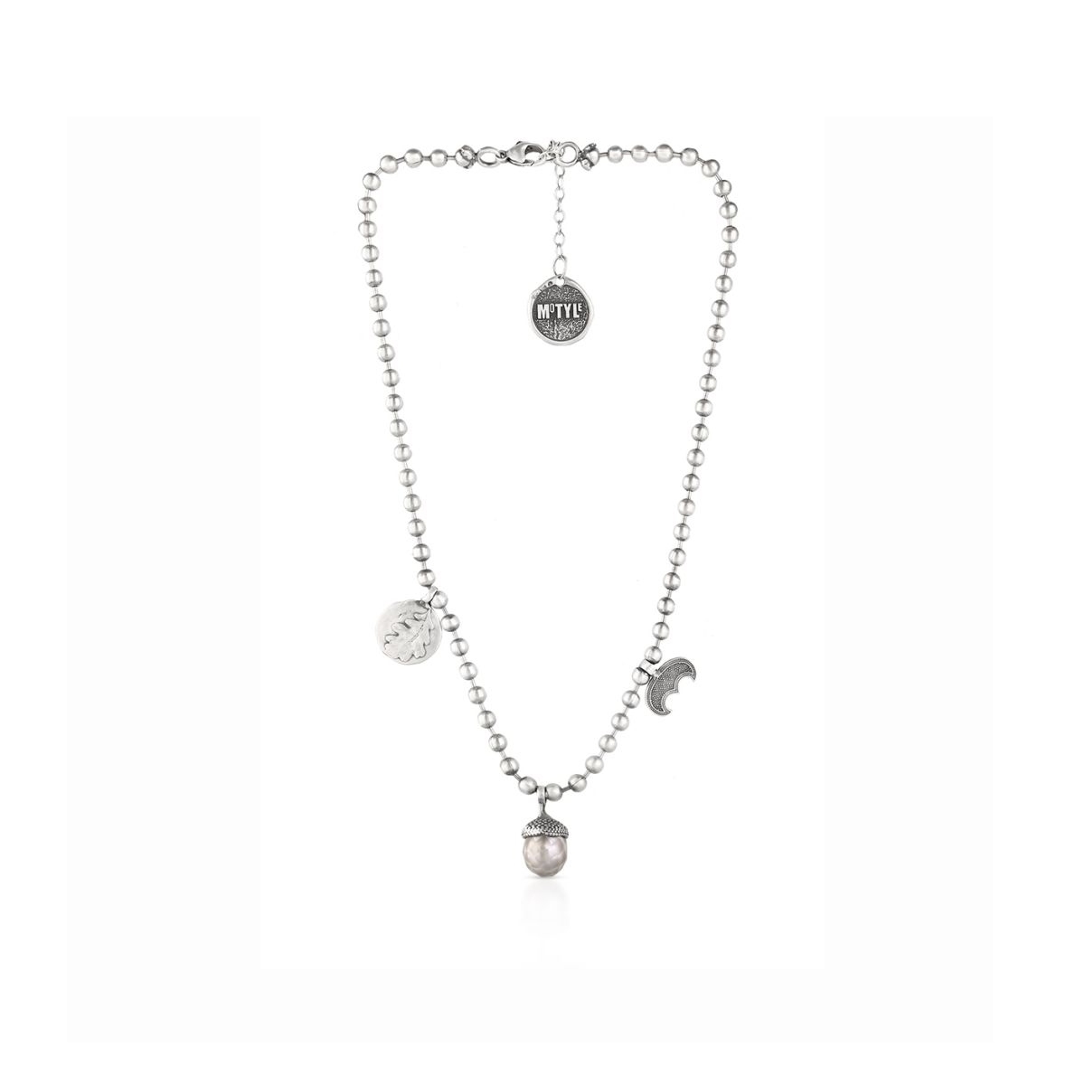 Naszyjnik srebrny Motyle