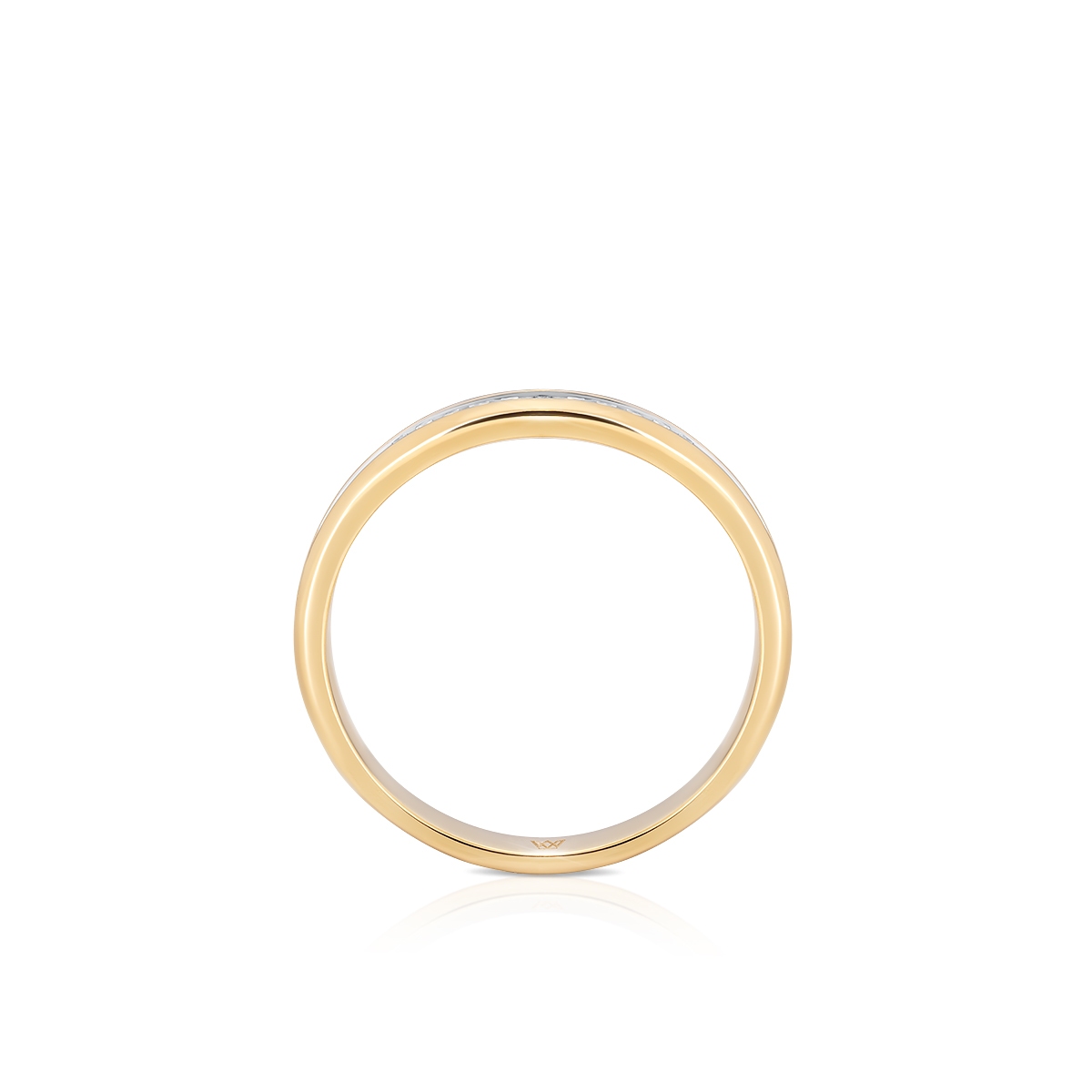 Pierścionek złoty z diamentami