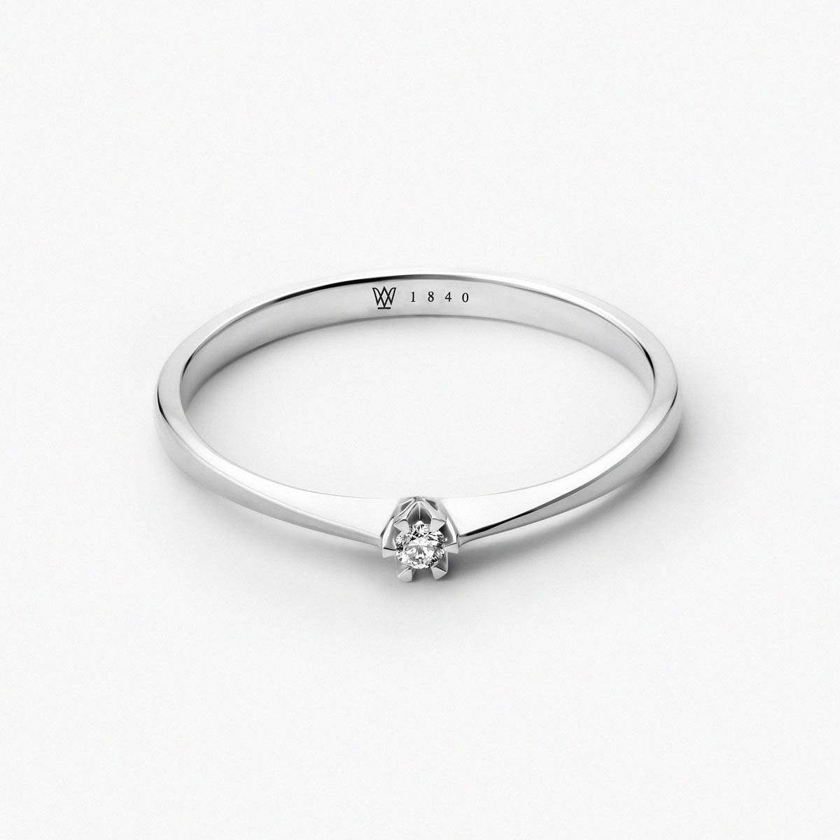 Pierścionek zaręczynowy złoty Jedyny