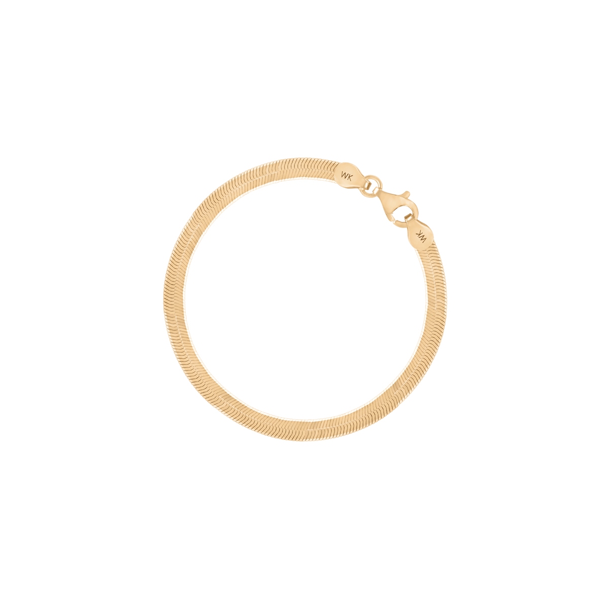 Bransoleta pozłacana żmijka