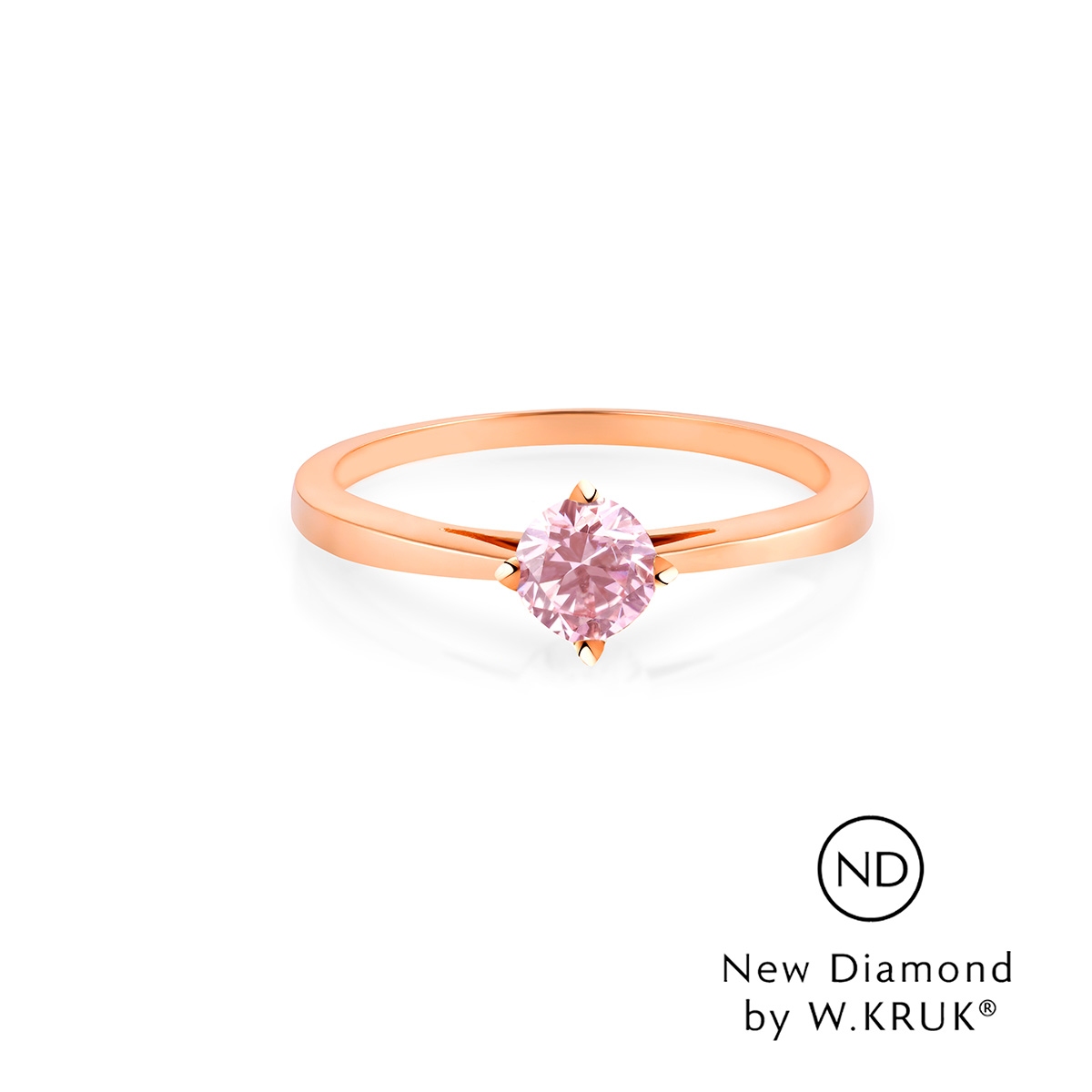 Pierścionek zaręczynowy złoty Doskonały