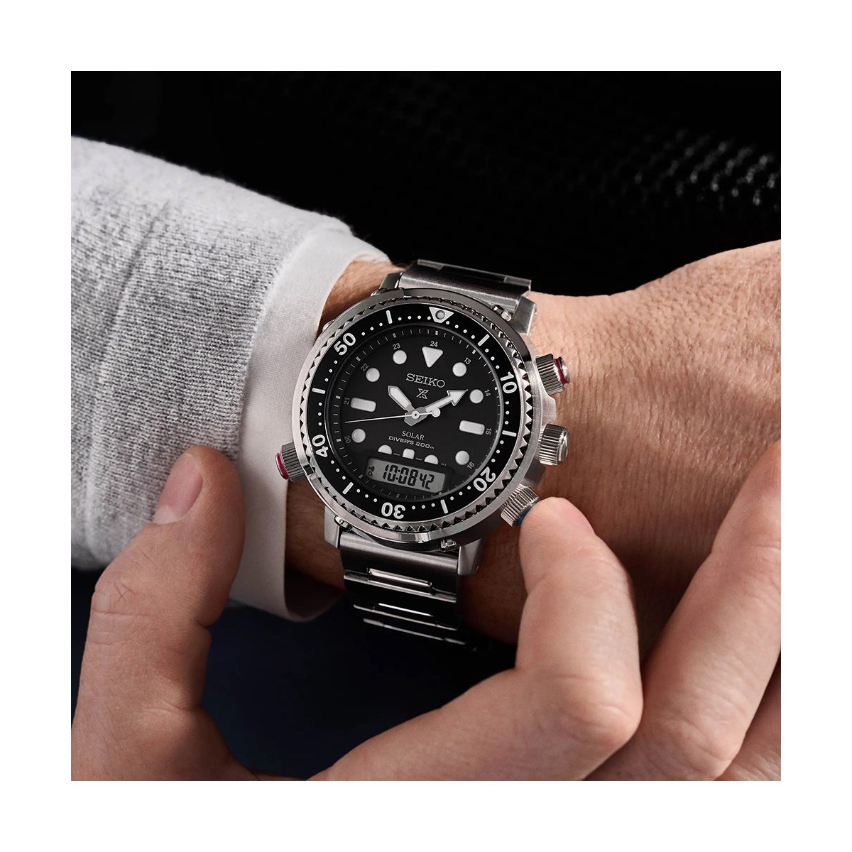 ZEGAREK SEIKO PROSPEX SOLAR HYBRID DIVER''S 40TH ANNIVERSARY