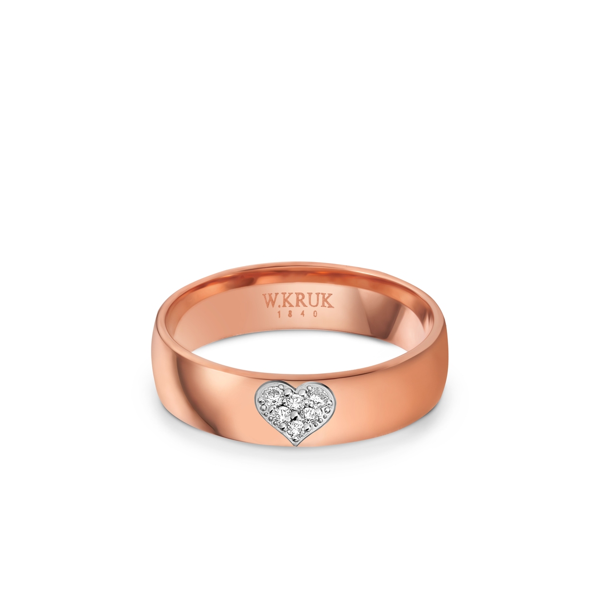 Obrączka złota LOVE damska