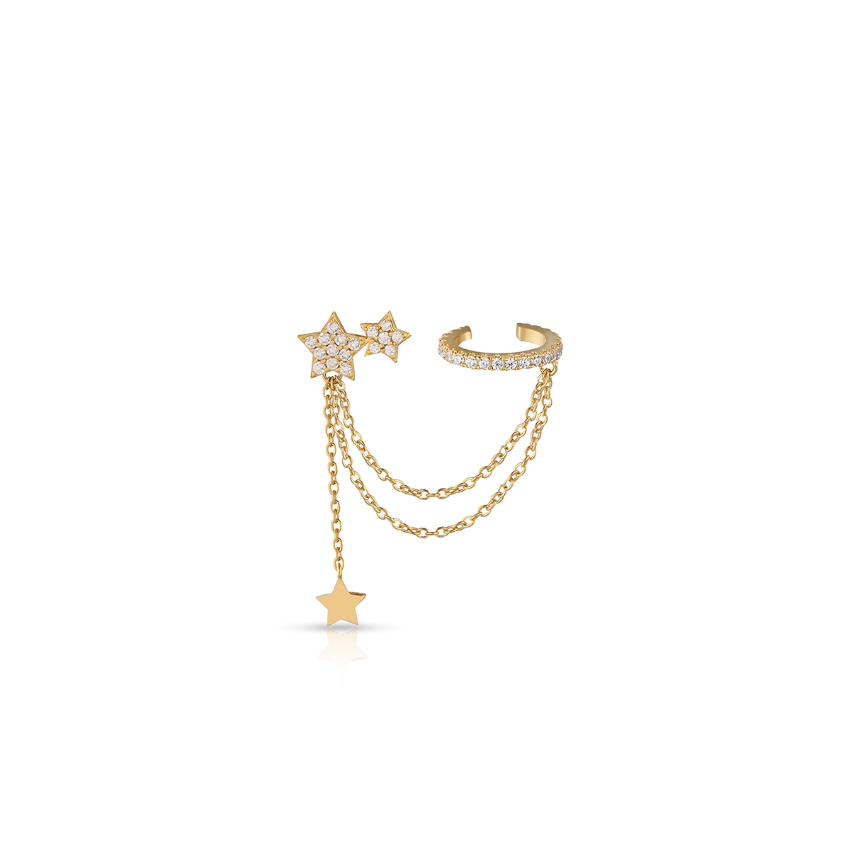 Kolczyk srebrny Little Star