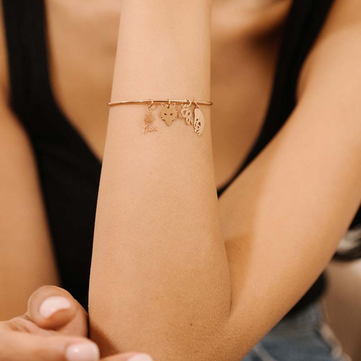 Charms złoty Ginette NY