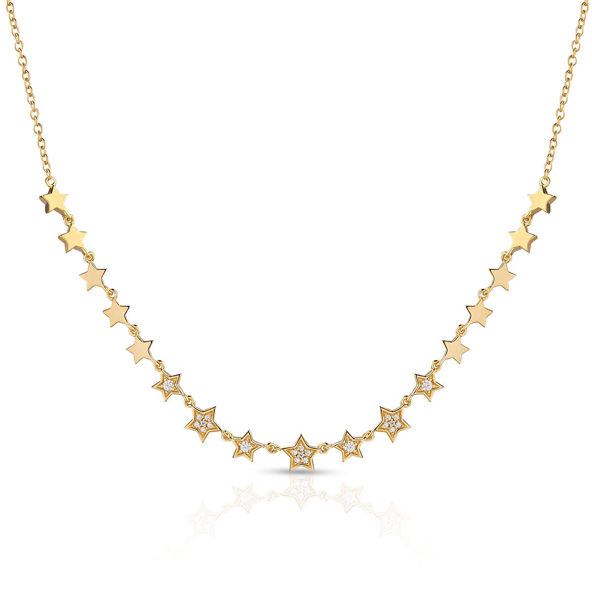 Naszyjnik srebrny Little Star