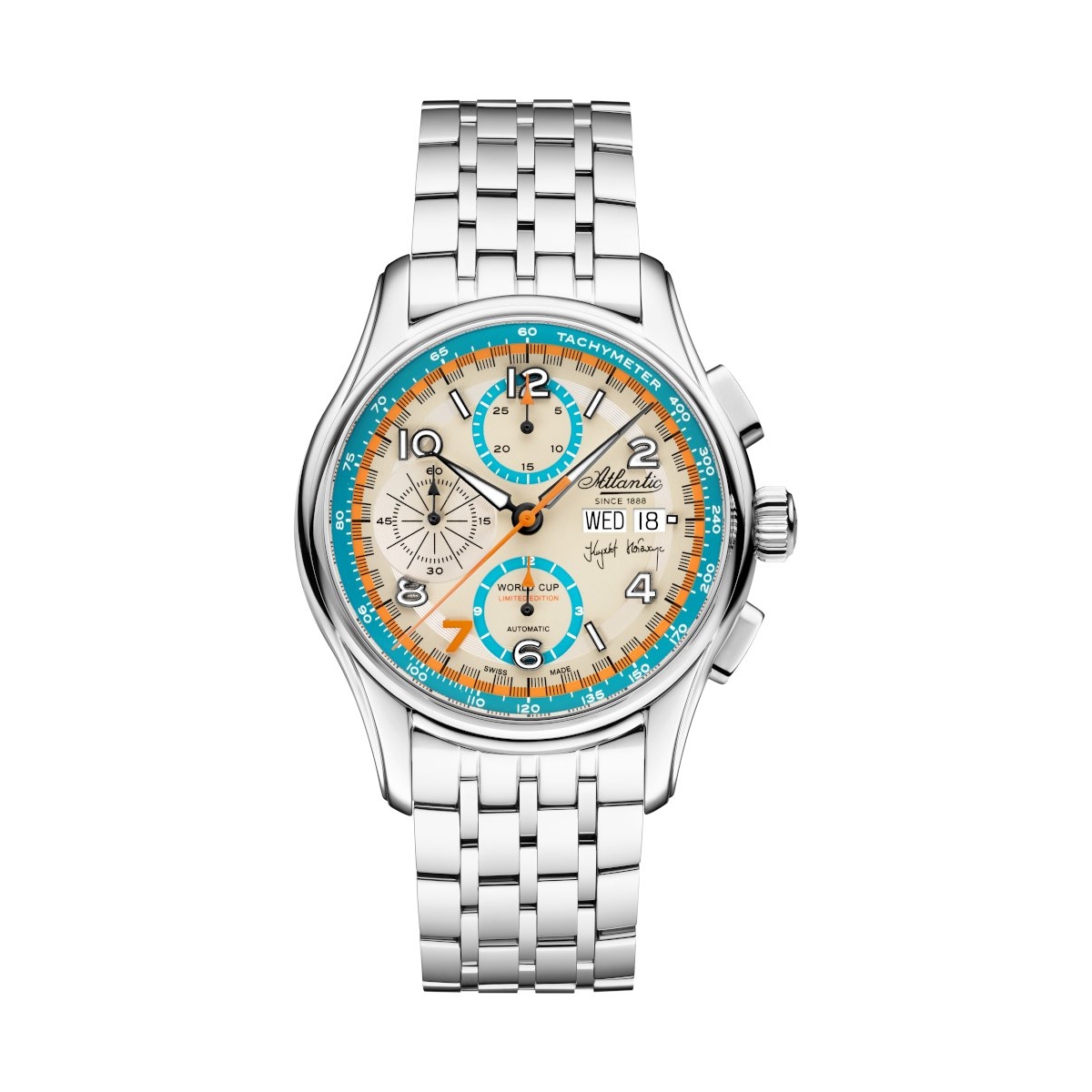 ZEGAREK ATLANTIC WORLDMASTER WORLD CUP KRZYSZTOF HOŁOWCZYC LIMITED EDITION