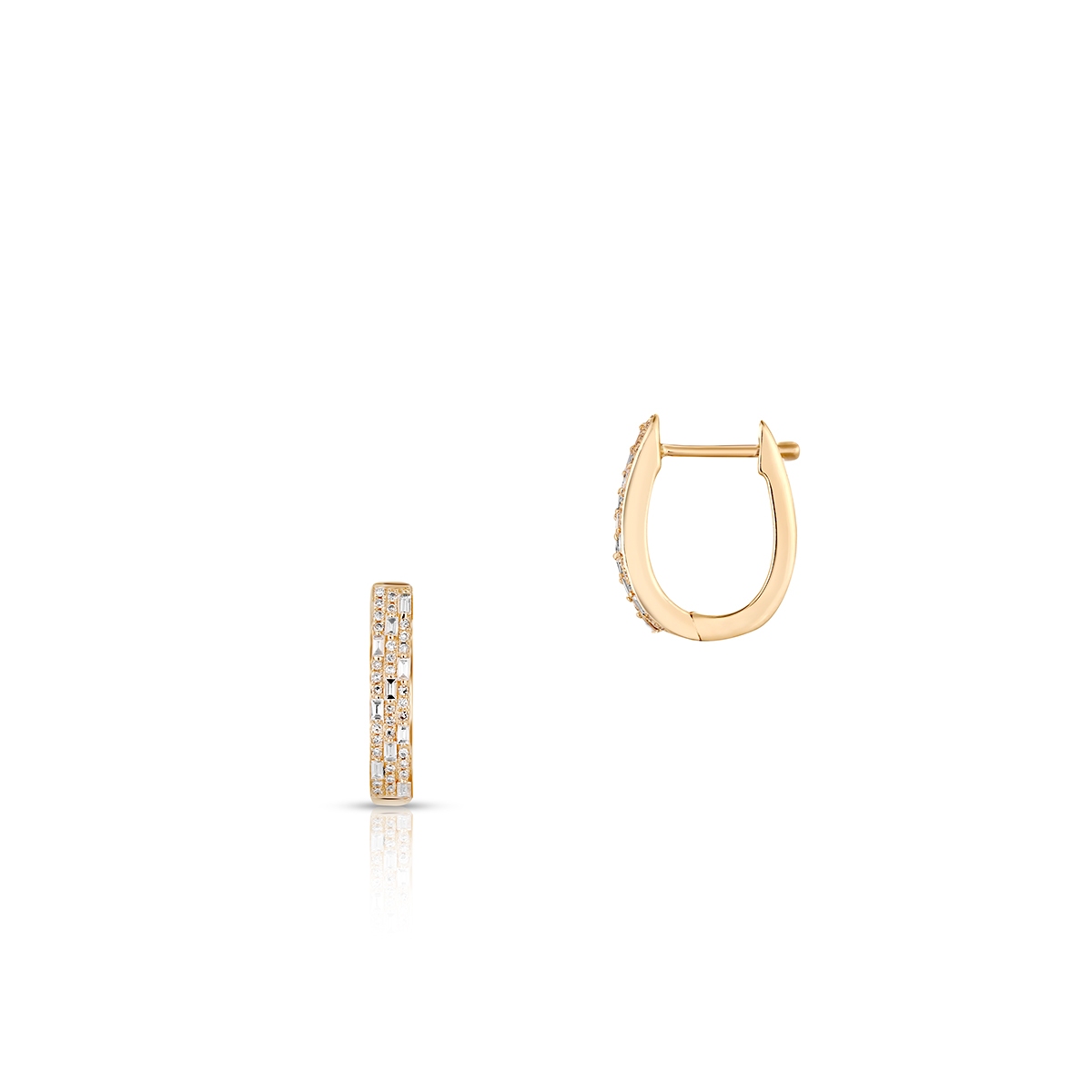 Kolczyki złote z diamentami