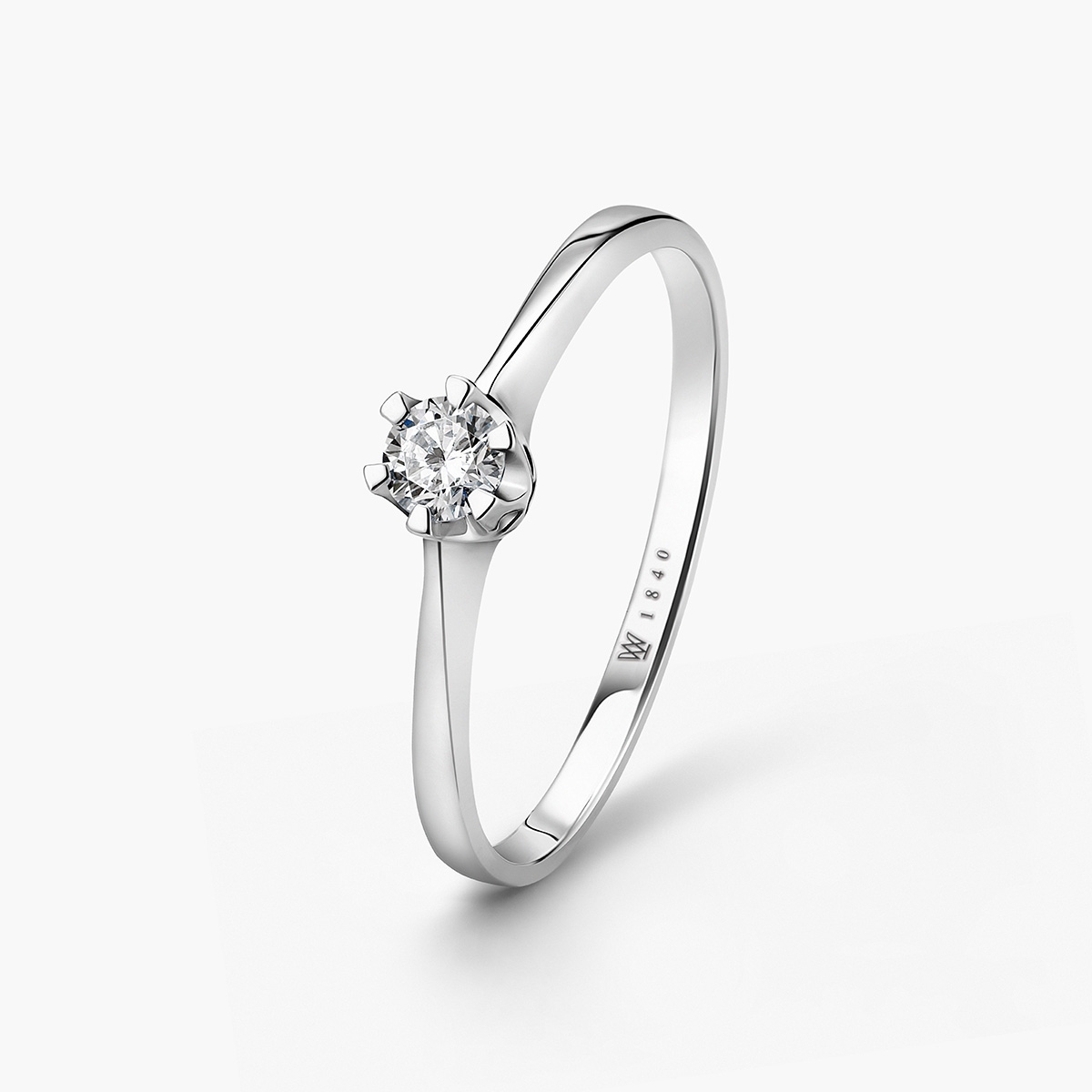 Pierścionek zaręczynowy złoty Jedyny