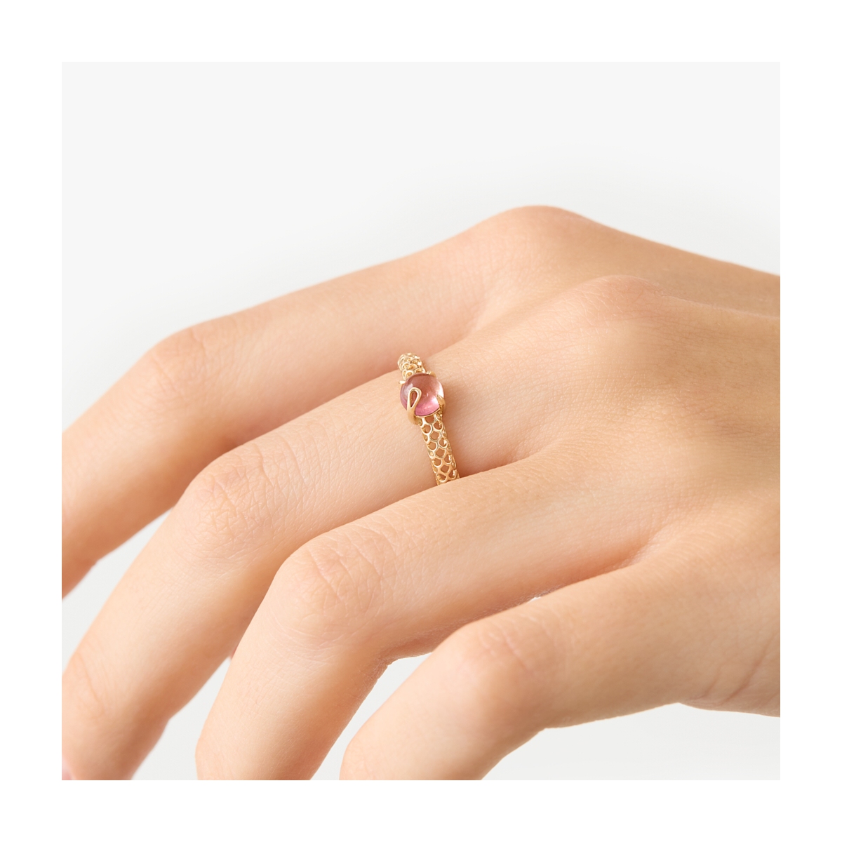 Pierścionek złoty KOI