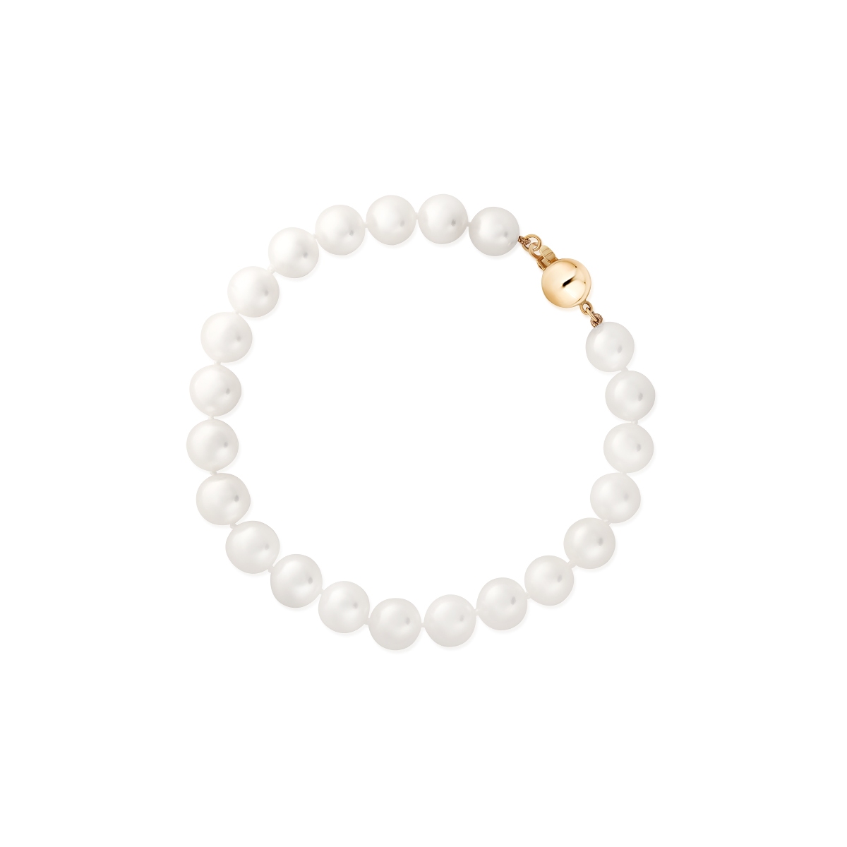 Bransoleta złota z perłami
