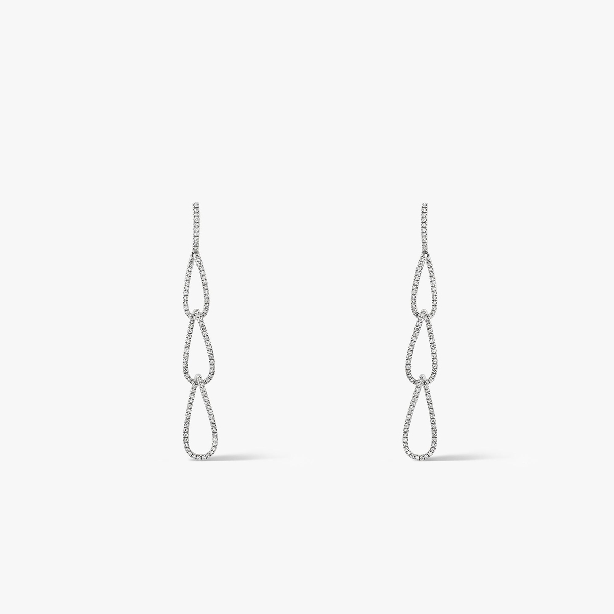 Kolczyki białe złoto z diamentami