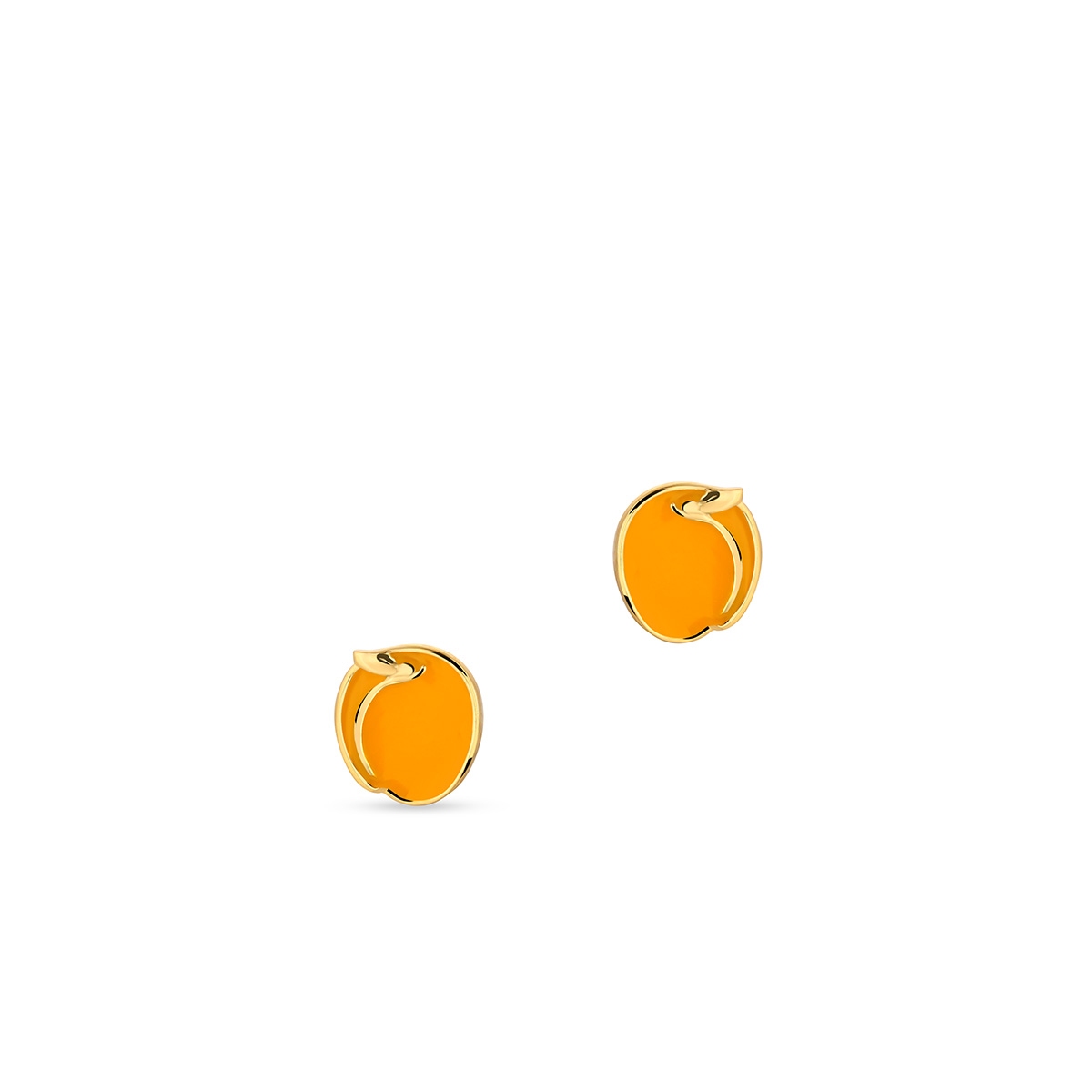 Kolczyki srebrne z motywem moreli