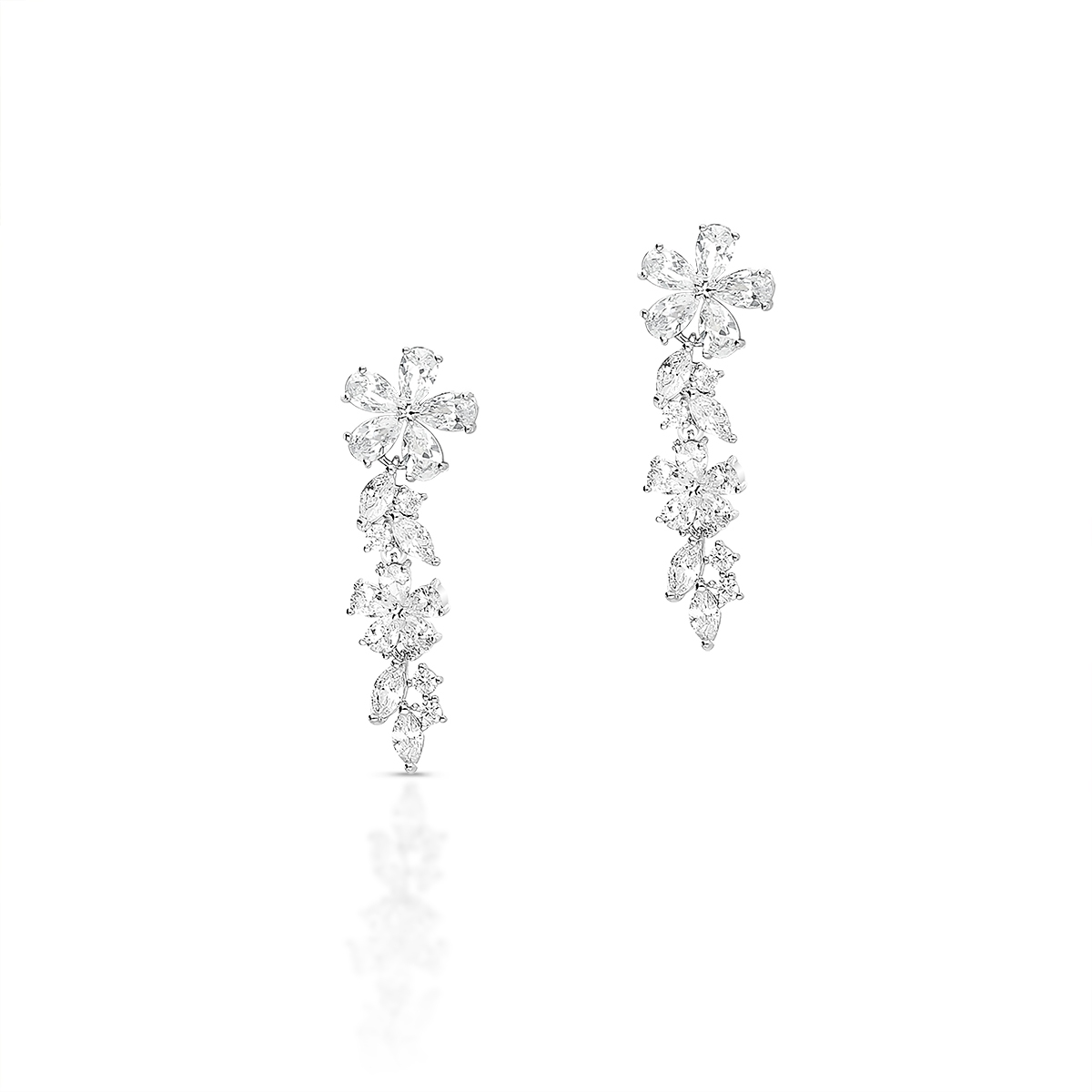 Kolczyki mosiężne z cyrkoniami