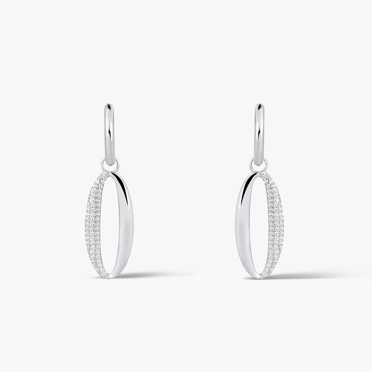 Kolczyki srebrne z cyrkoniami