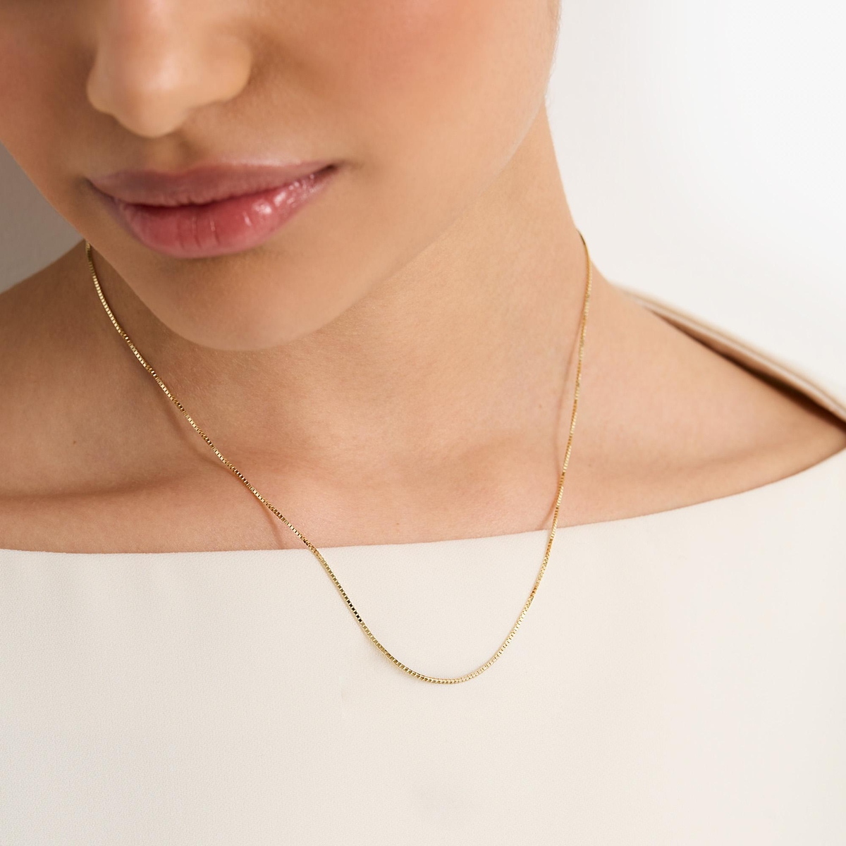 Łańcuszek złoty kostka