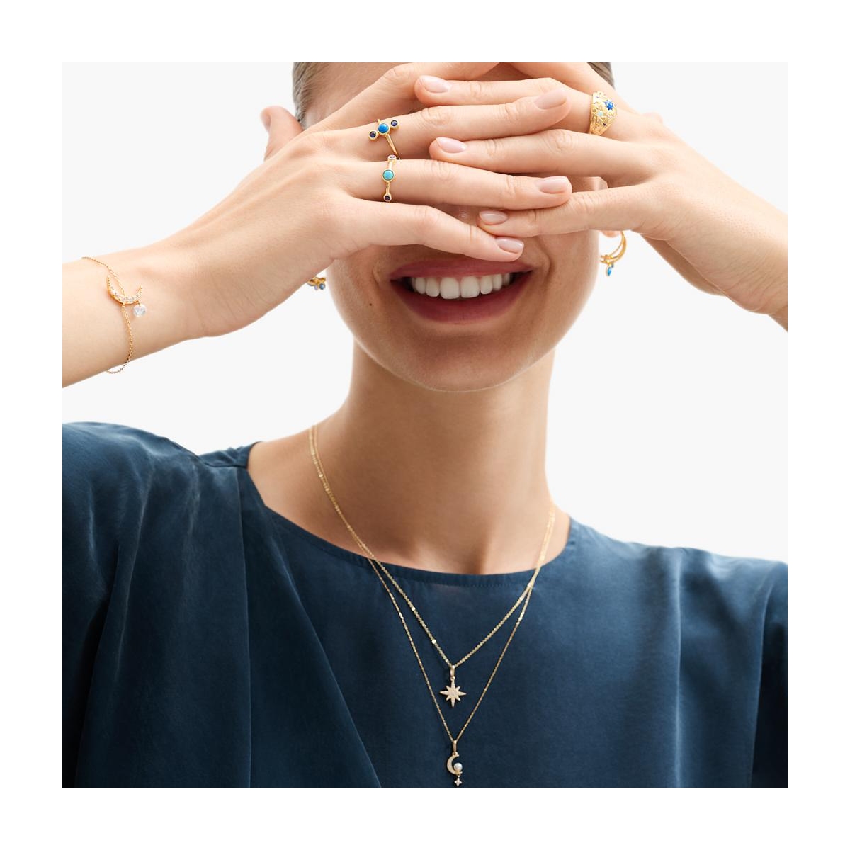 Wisiorek złoty gwiazdka