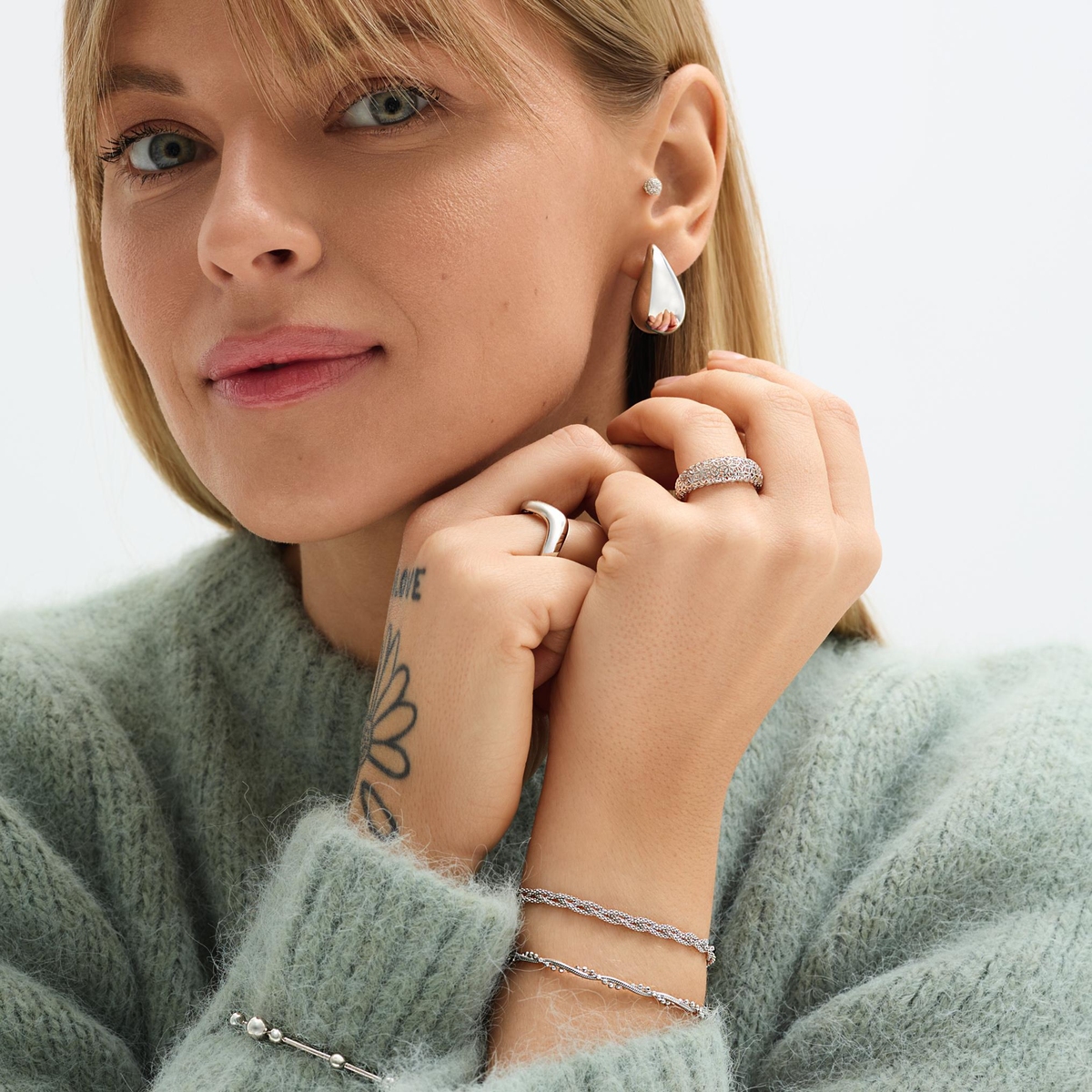 Pierścionek srebrny basic