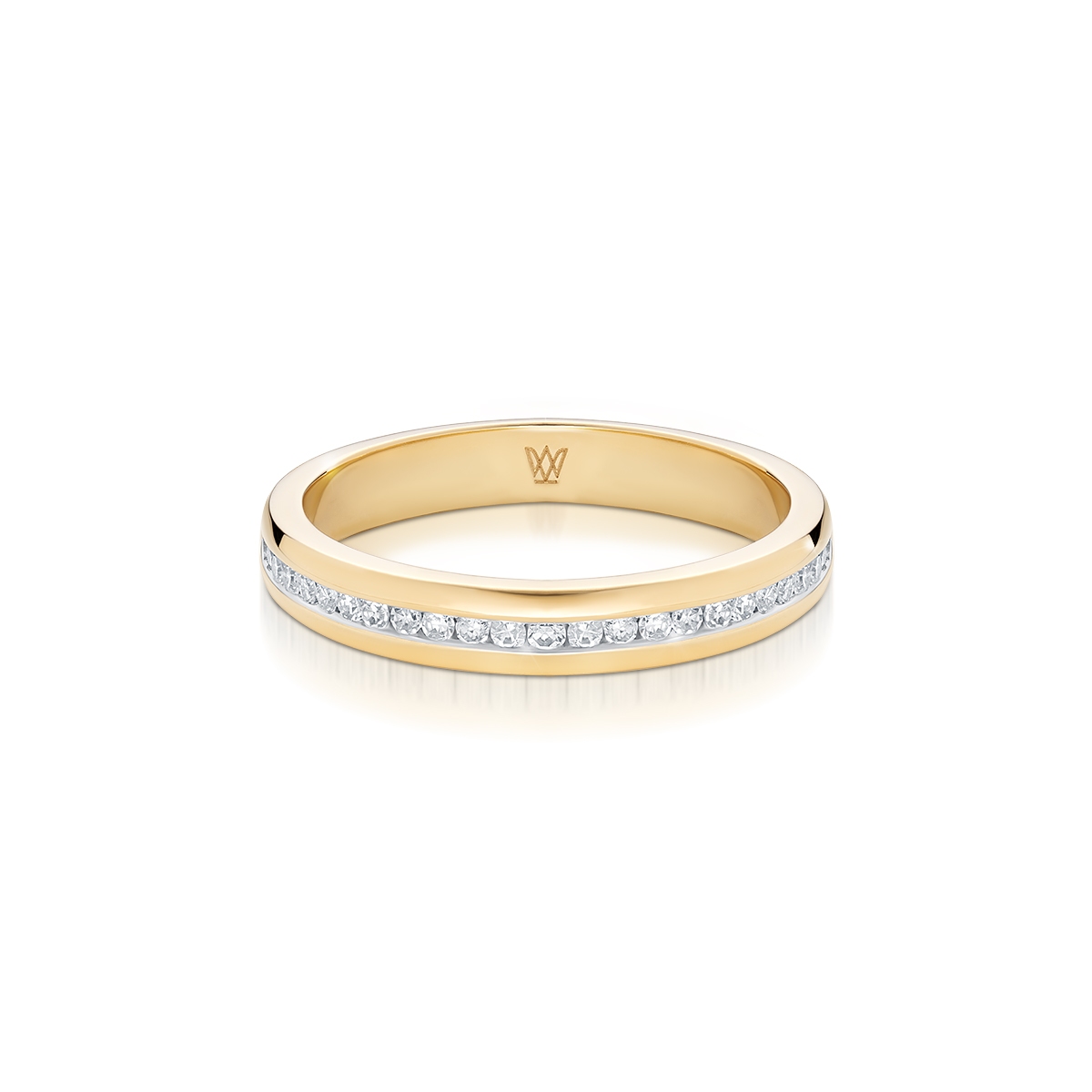 Pierścionek złoty z diamentami