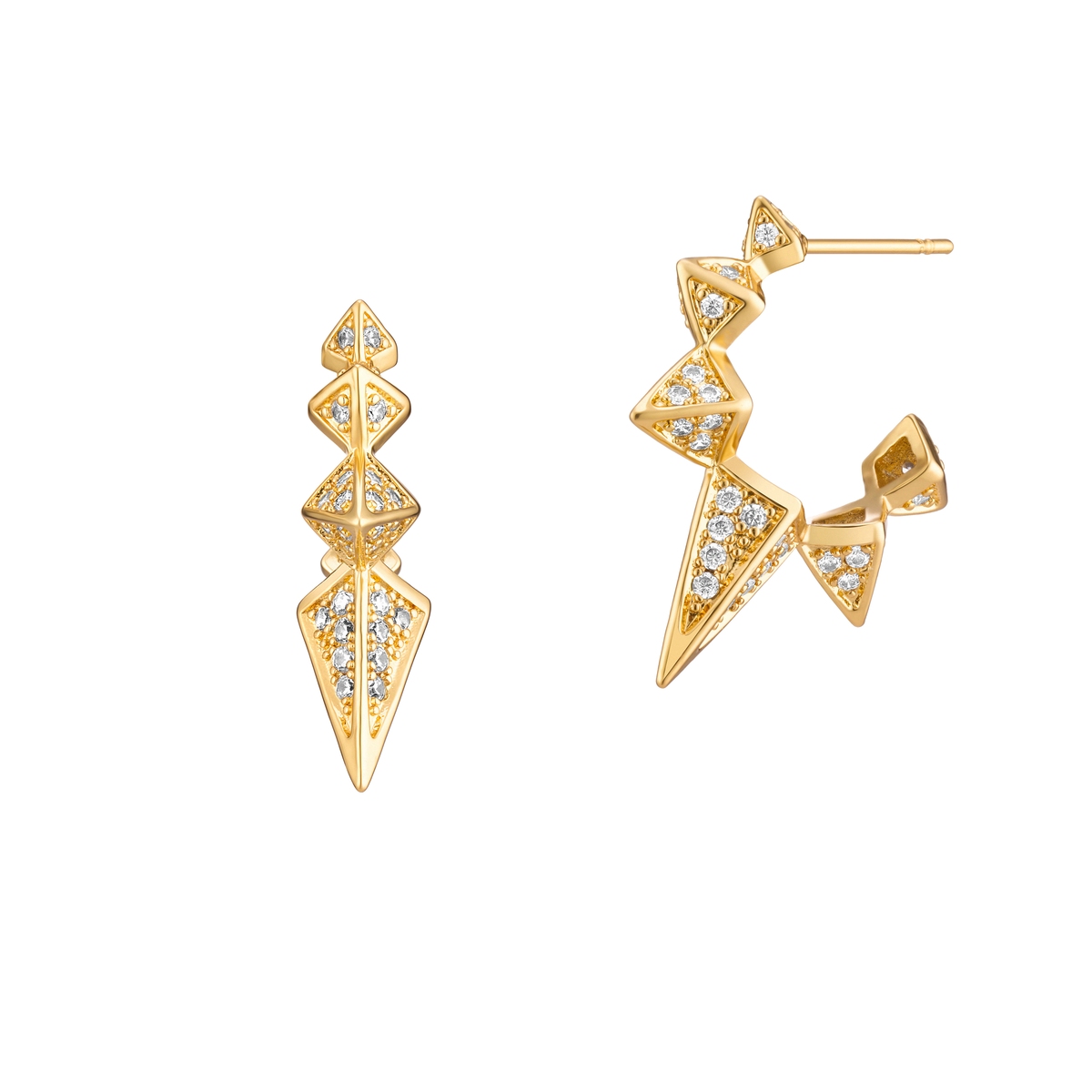 Kolczyki w rockowym stylu Basics