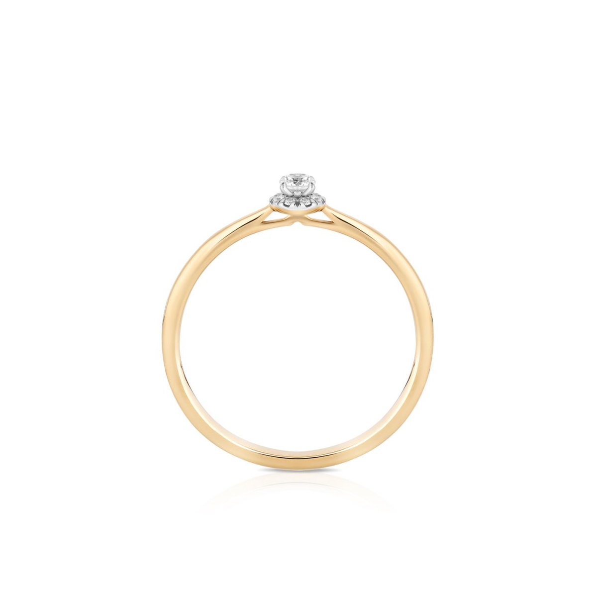 Pierścionek zaręczynowy złoty W.KRUK