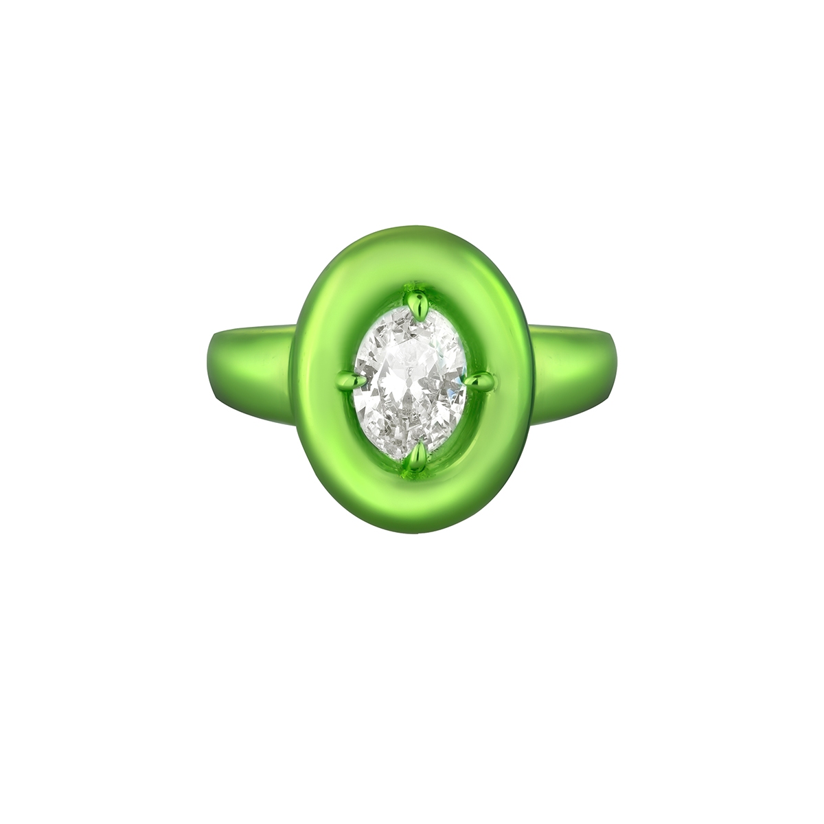 Pierścionek Touch of Green Princess Club