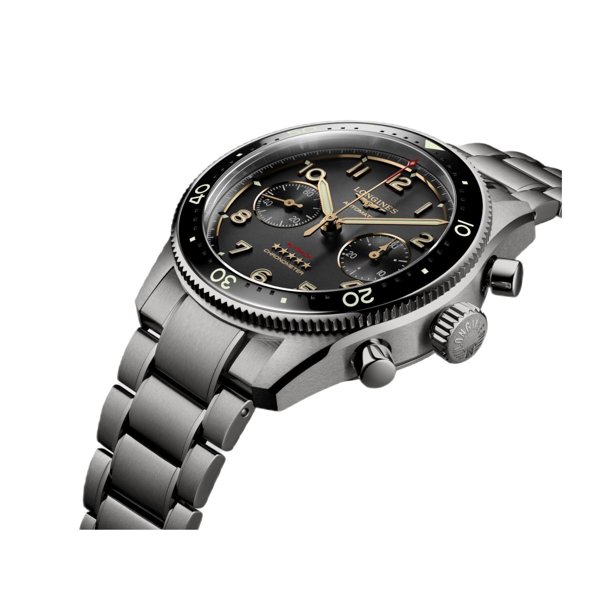 LONGINES SPIRIT FLYBACK TITANIUM