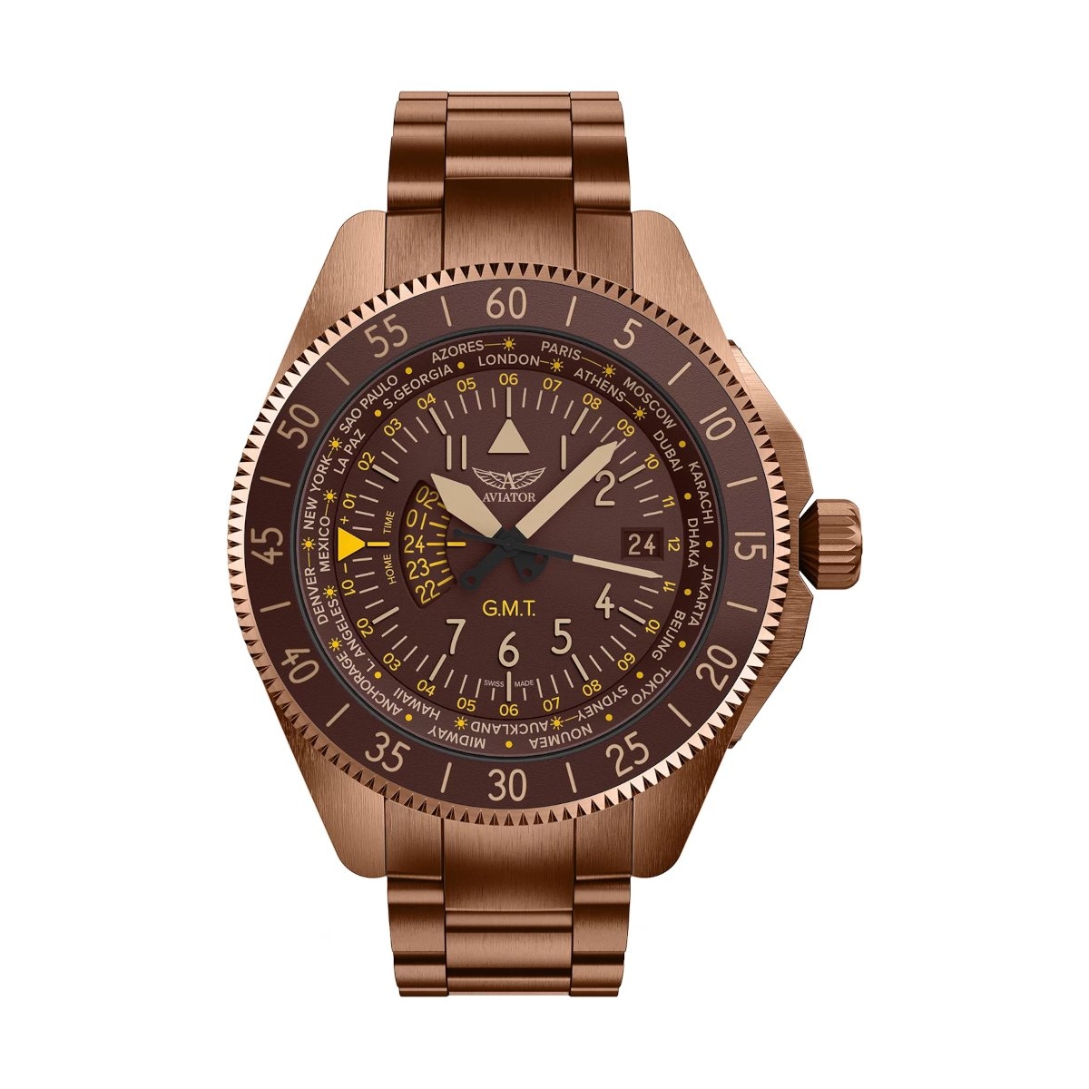 ZEGAREK AVIATOR AIRACOBRA GMT