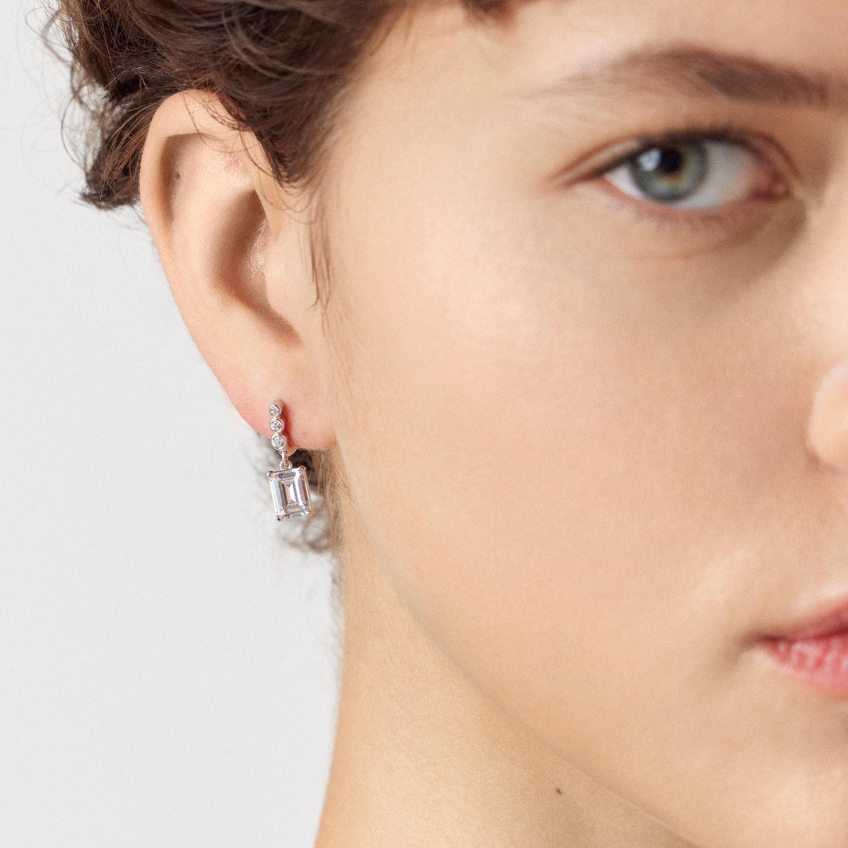 Kolczyki srebrne z cyrkoniami Ceremonials