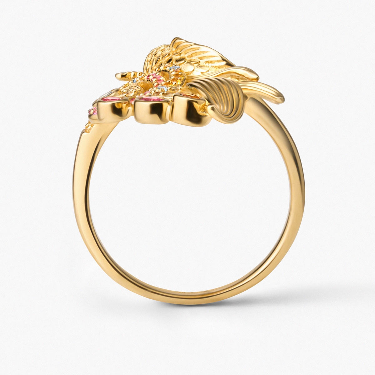 Pierścionek srebrny KOI