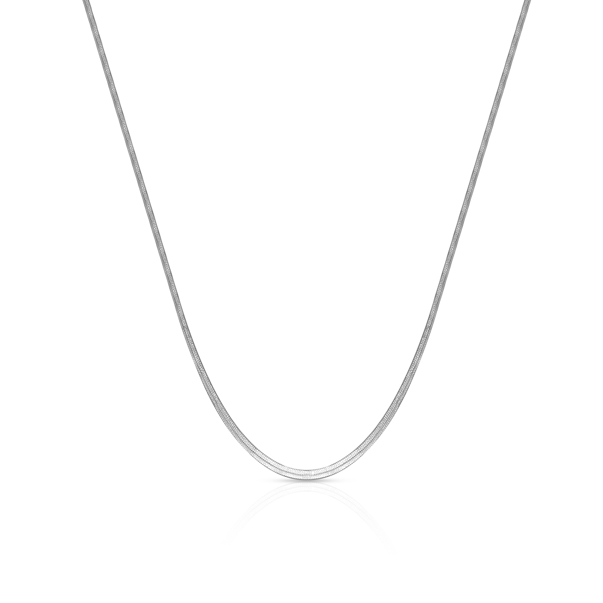 Łańcuszek srebrny żmijka