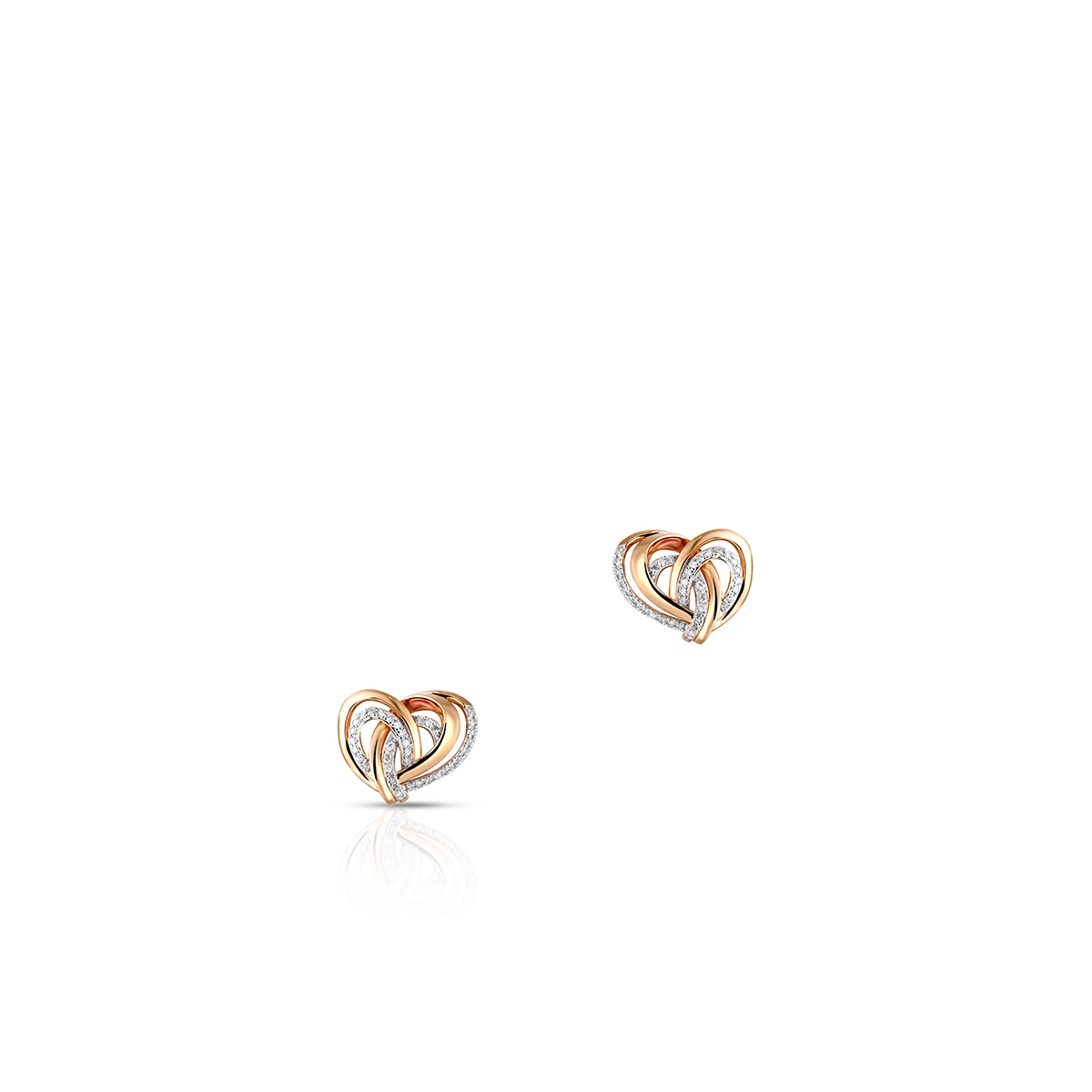 Kolczyki złote z diamentami