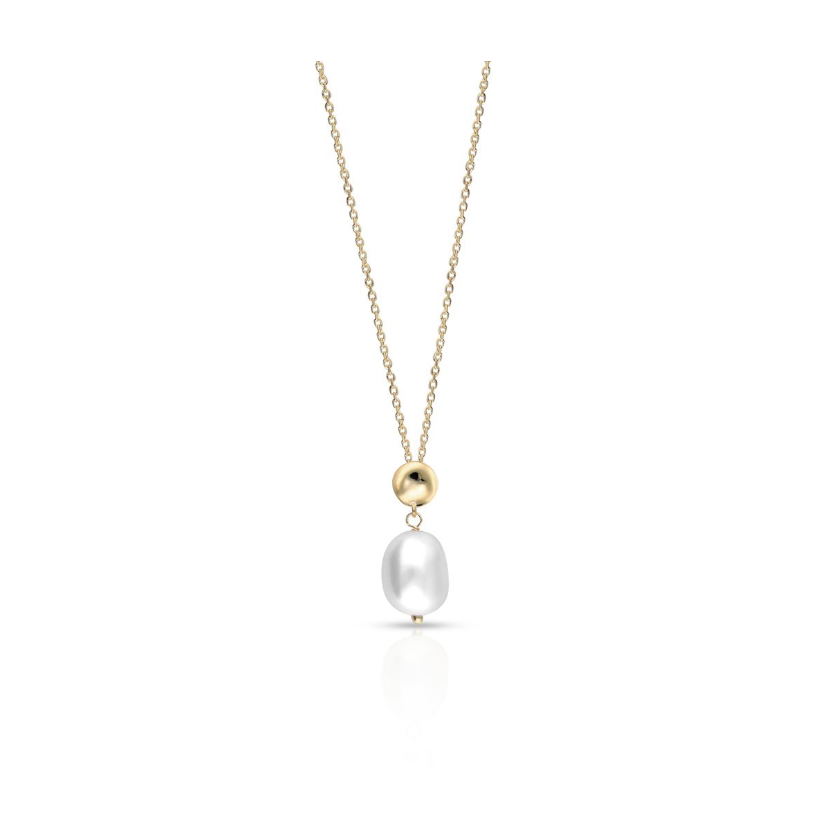 Naszyjnik złoty z perłą